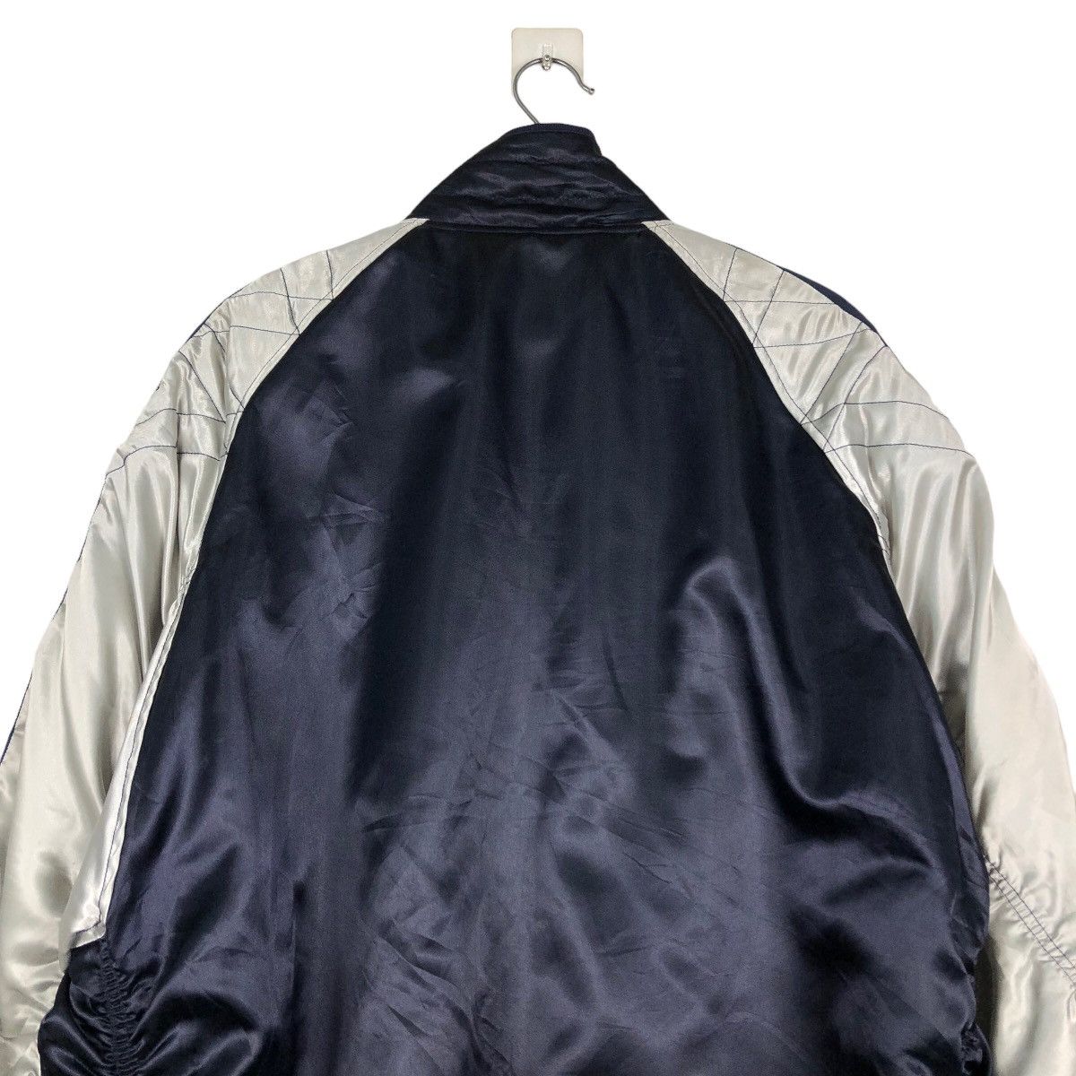 Japanese Brand 🔥Vintge Satin Bomber Jacket Sukajan Design Mizuno Japan Size US L / EU 52-54 / 3 - 9 Thumbnail