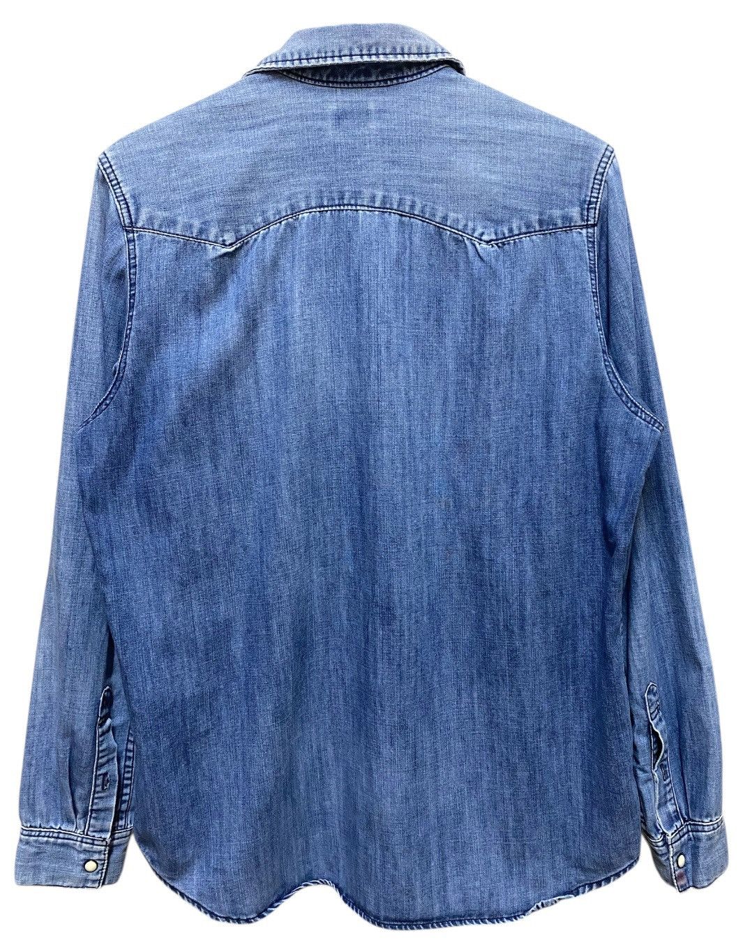 H&M H&M Denim Jeans Shirt Button Up Size US M / EU 48-50 / 2 - 2 Thumbnail