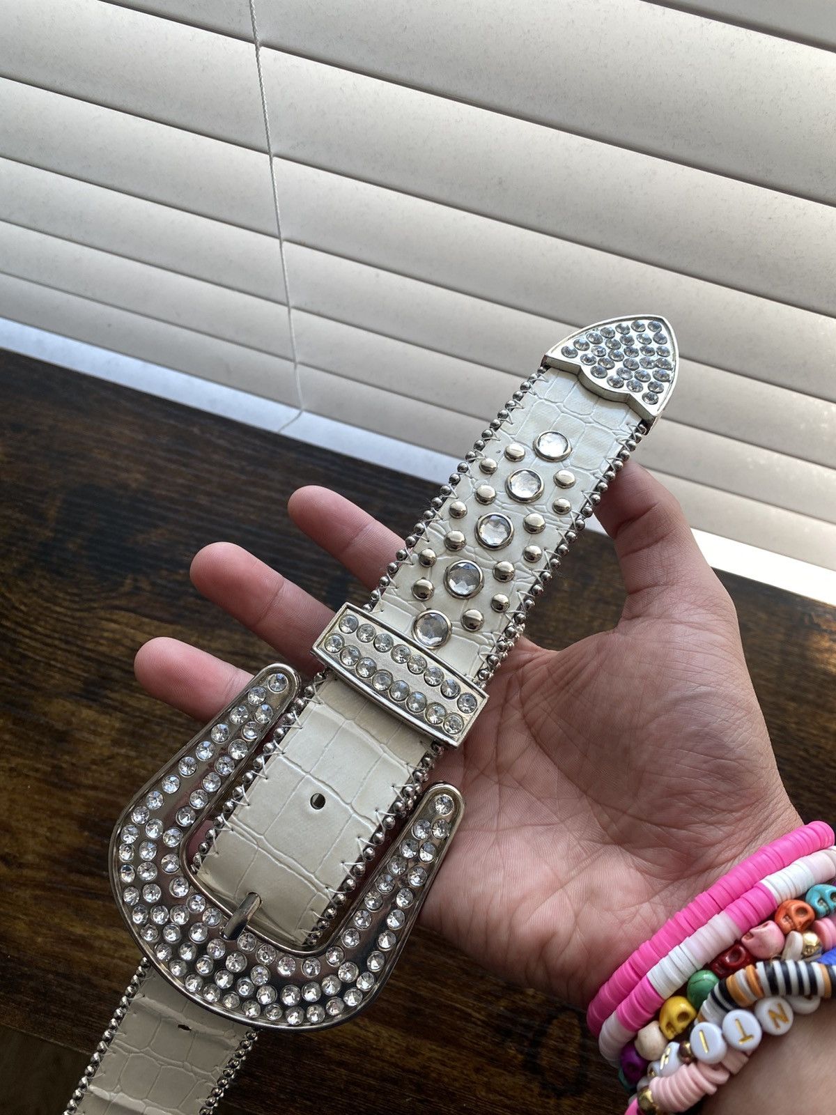 Other Y2K Leather Western Crystal Belt Size ONE SIZE - 5 Thumbnail