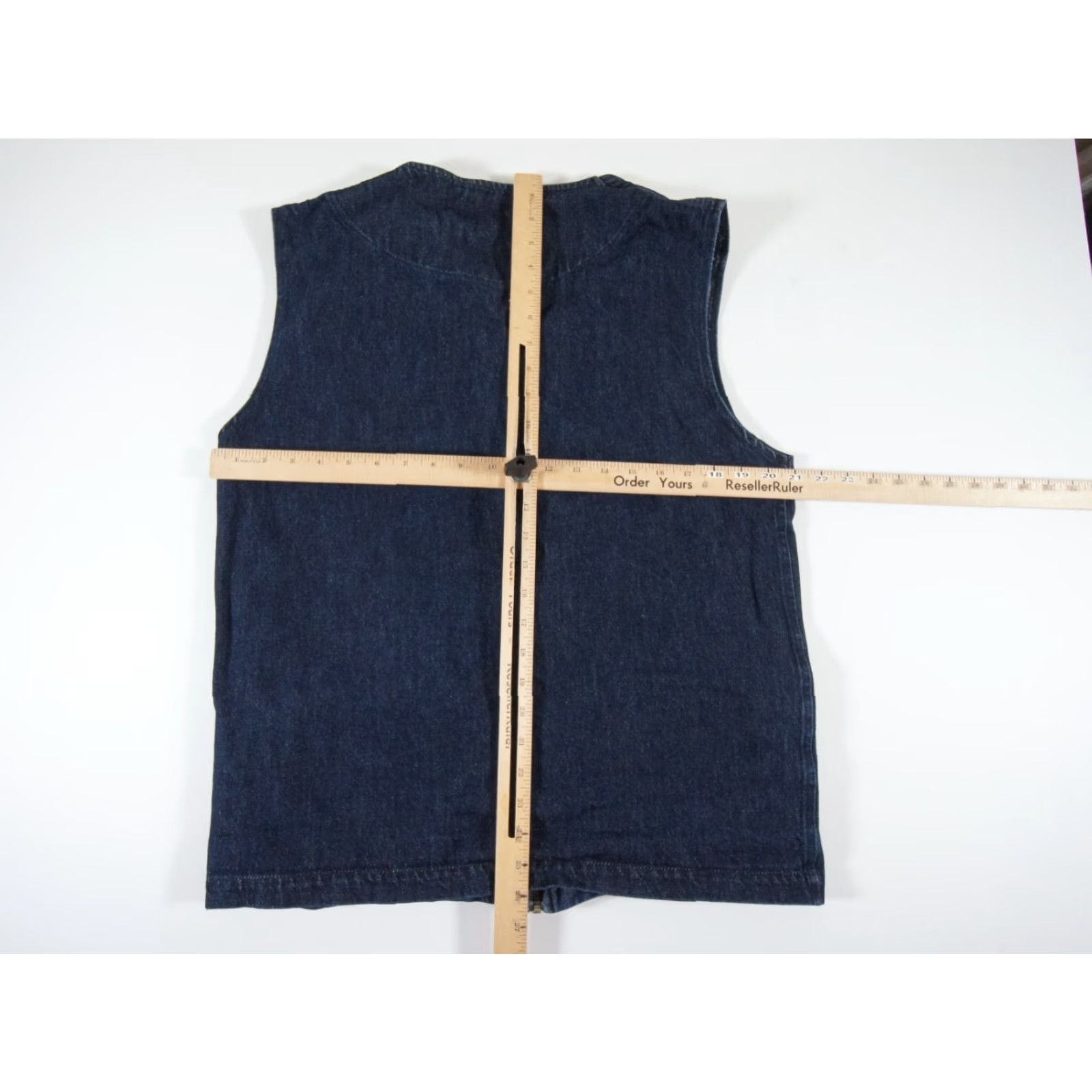 Denime Standard Issue Denim Vest Mens Large Blue Full Zip Casual Outdoor Size US 33 - 7 Thumbnail