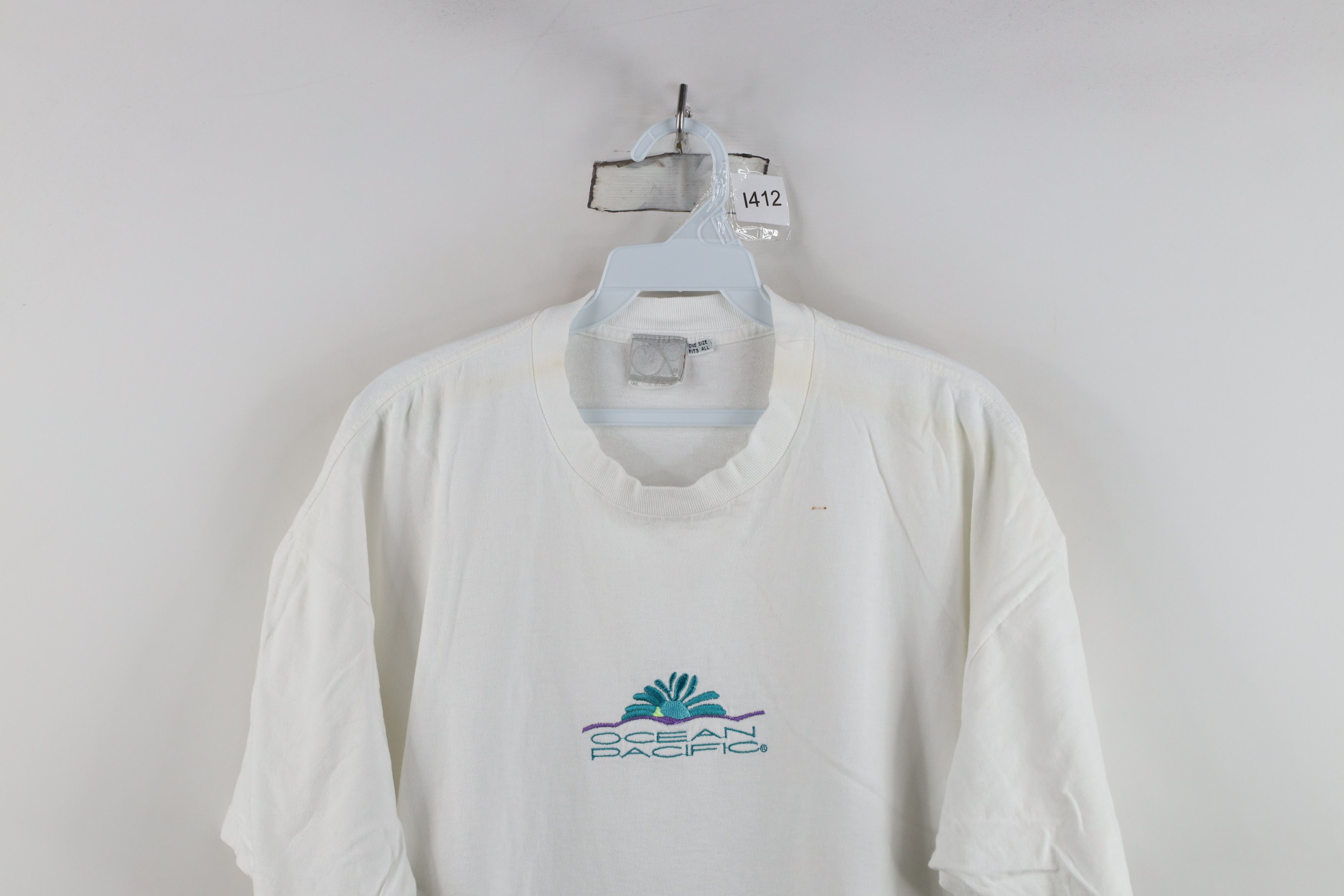 Ocean Pacific Vintage 80s 90s Ocean Pacific Surfing Sunrise T-Shirt USA Size US L / EU 52-54 / 3 - 2 Thumbnail