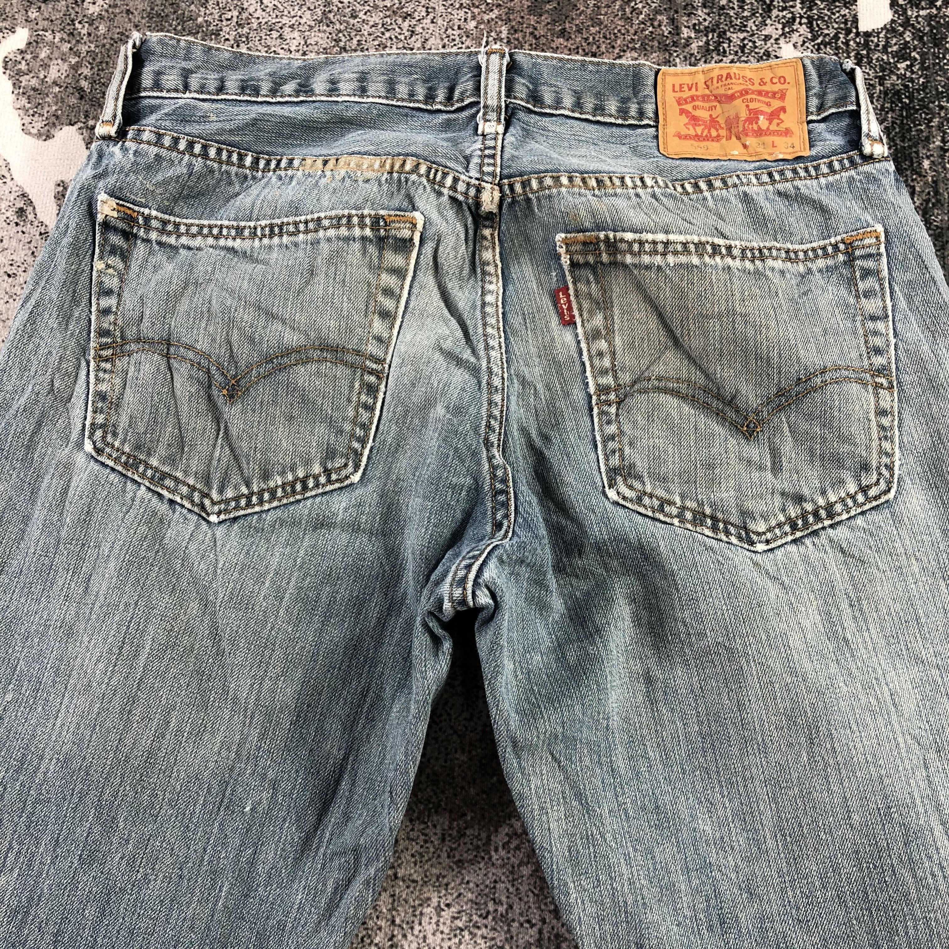 Levi's Vintage Levi's 559 Jeans Blue Wash Denim KJ1423 Size US 31 - 4 Thumbnail