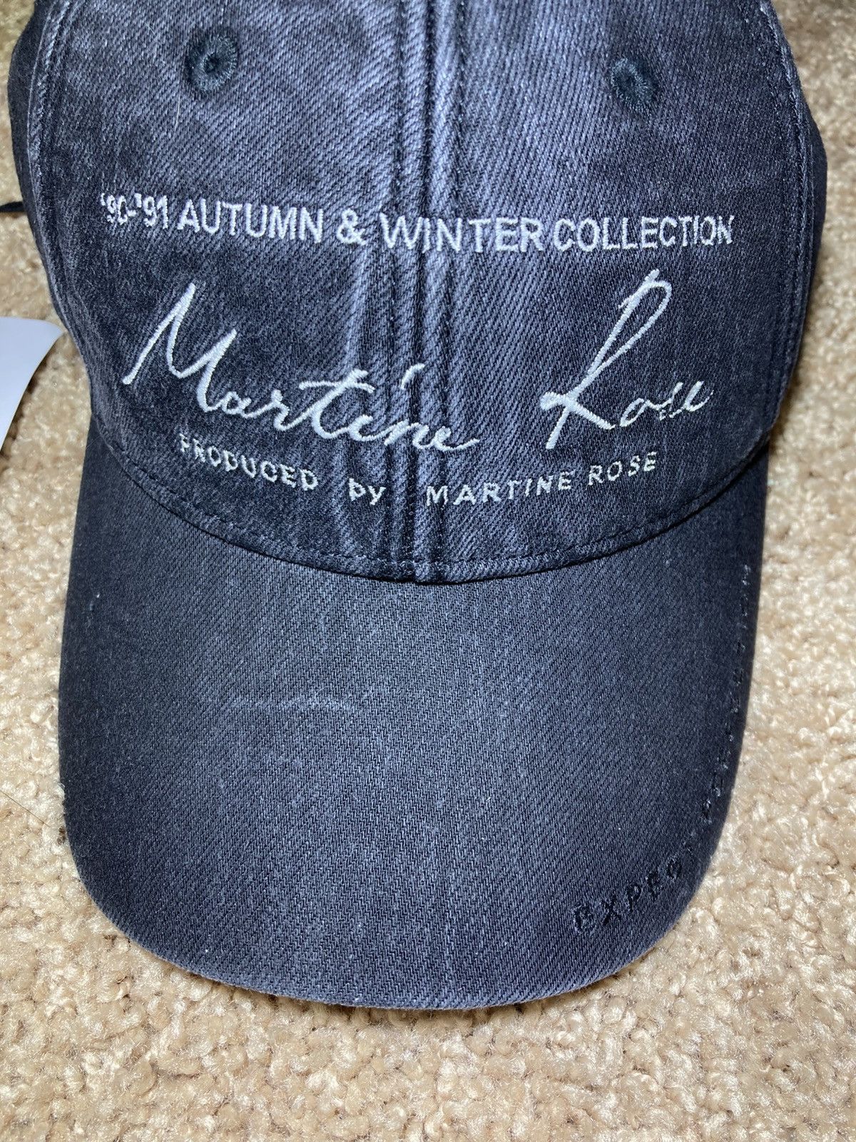 Martine Rose New SS24 Martine Rose 90-91 Autumn Classic Logo Faded Hat Size ONE SIZE - 2 Thumbnail