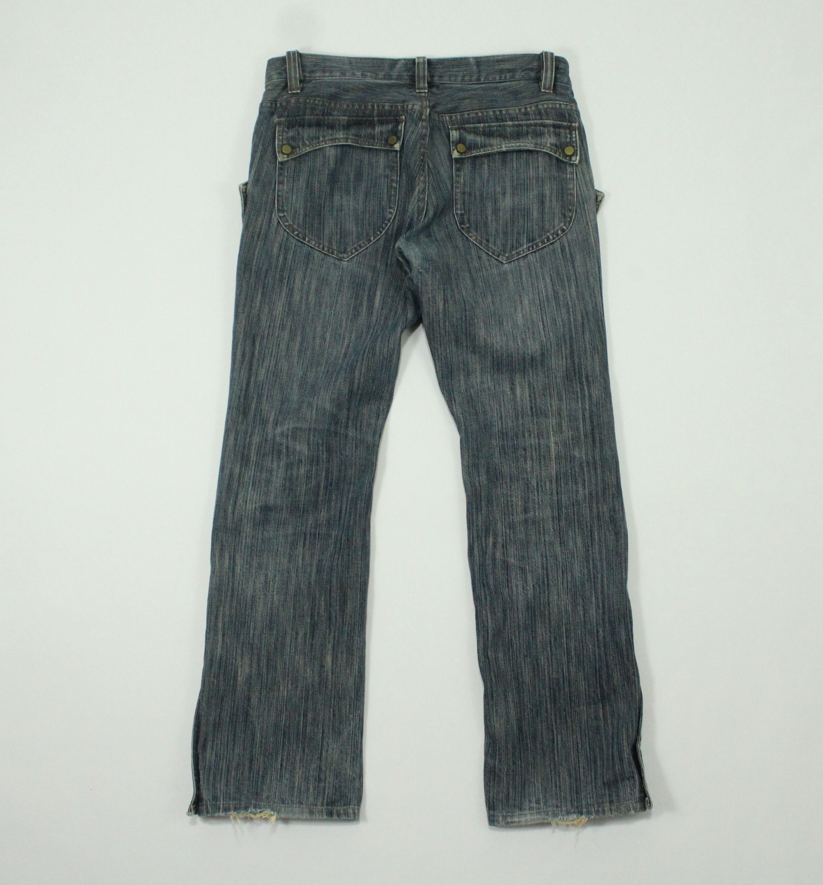 Japanese Brand Open Leg Button NICOLE CLUB FOR MEN Denim Pocket Button Size US 32 / EU 48 - 2 Thumbnail