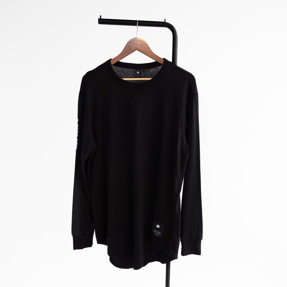 G-Star G-Star Raw Swando Graphic Relaxed Black Long Sleeve T-Shirt Size US L / EU 52-54 / 3 - 1 Thumbnail