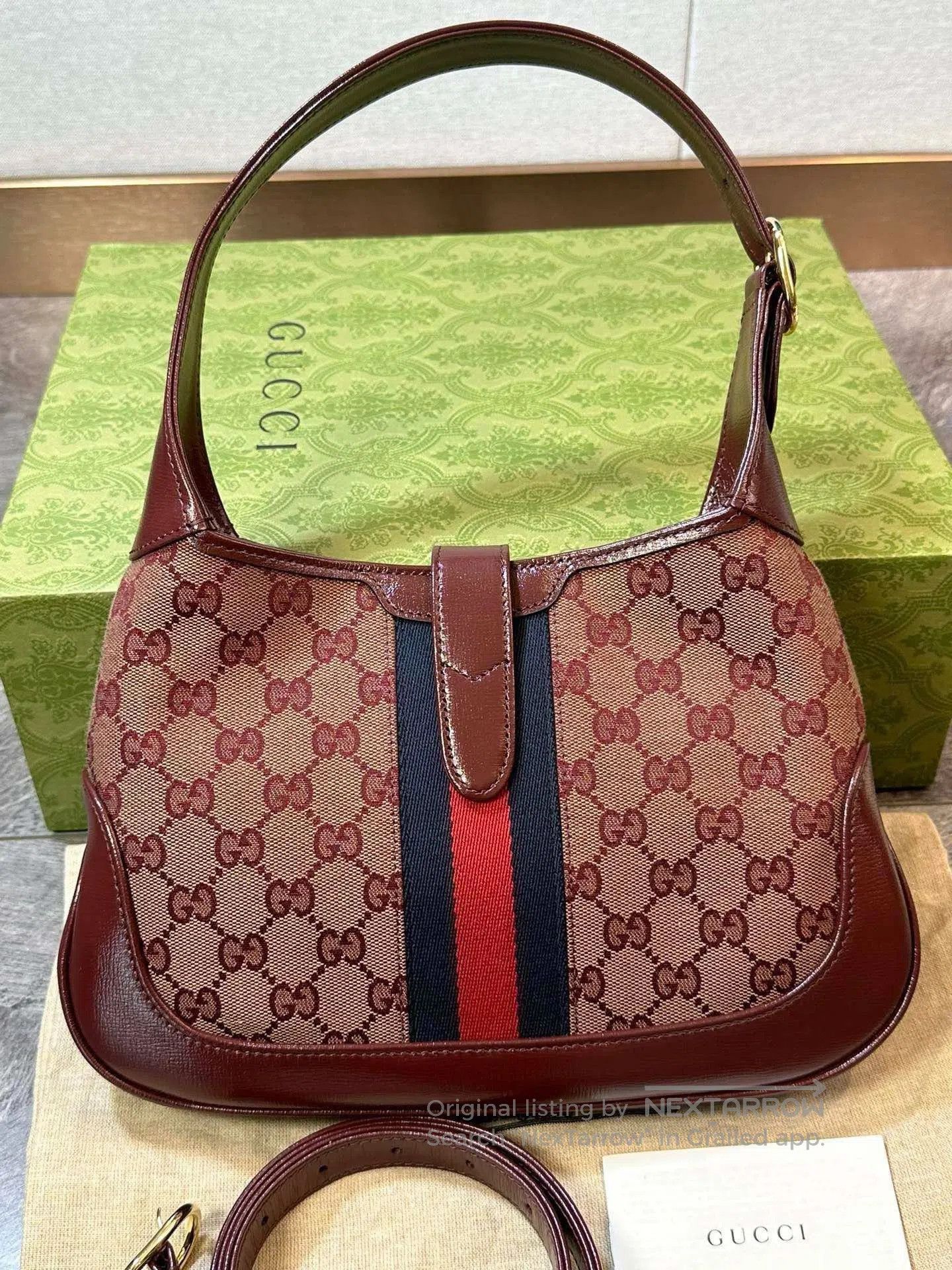 Gucci Gucci Jackie 1961 Red Denim Bag. Size ONE SIZE - 5 Thumbnail