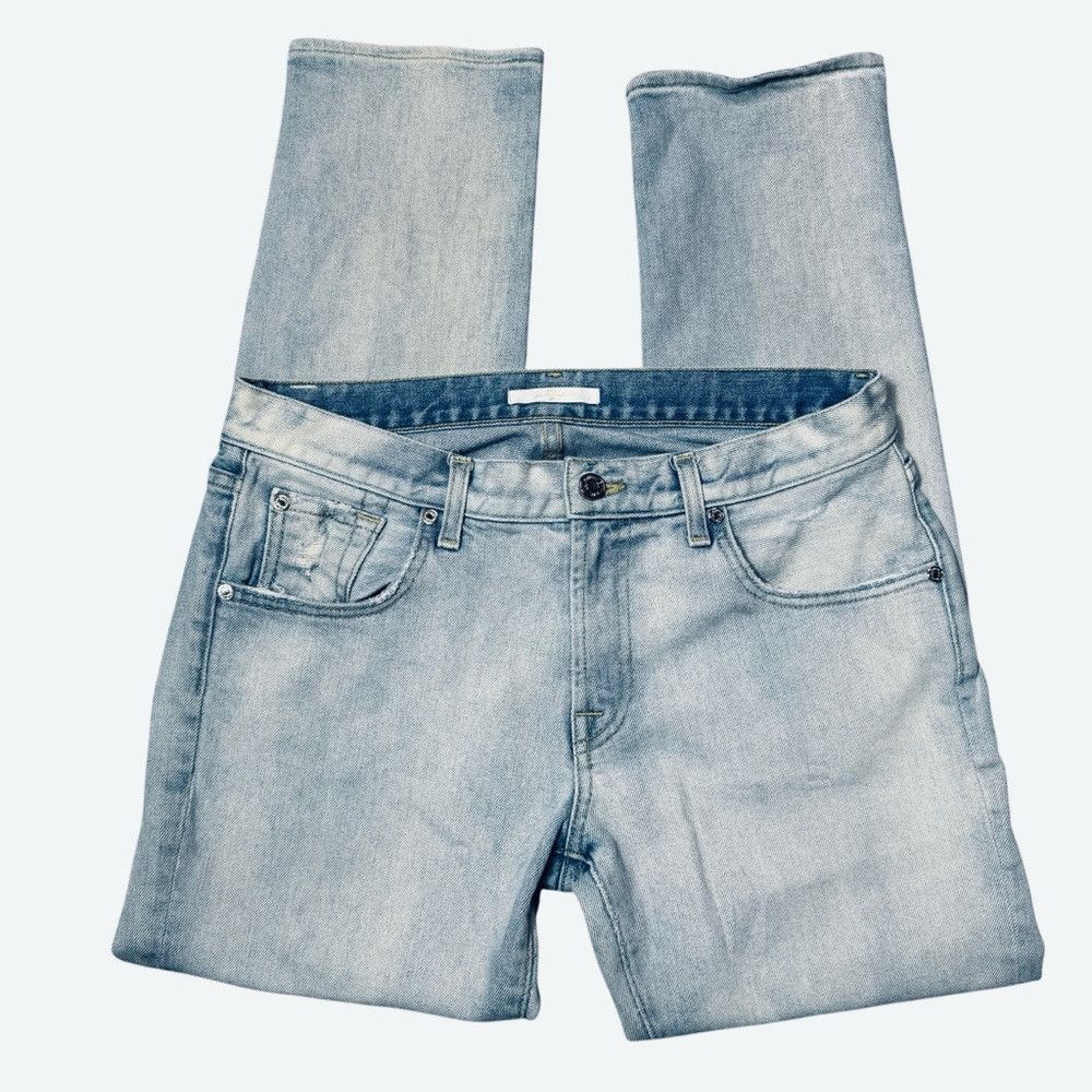 7 For All Mankind 7 For All Mankind Vintage Cropped Straight Leg Bleached Jea Size 30" / US 8 / IT 44 - 3 Thumbnail