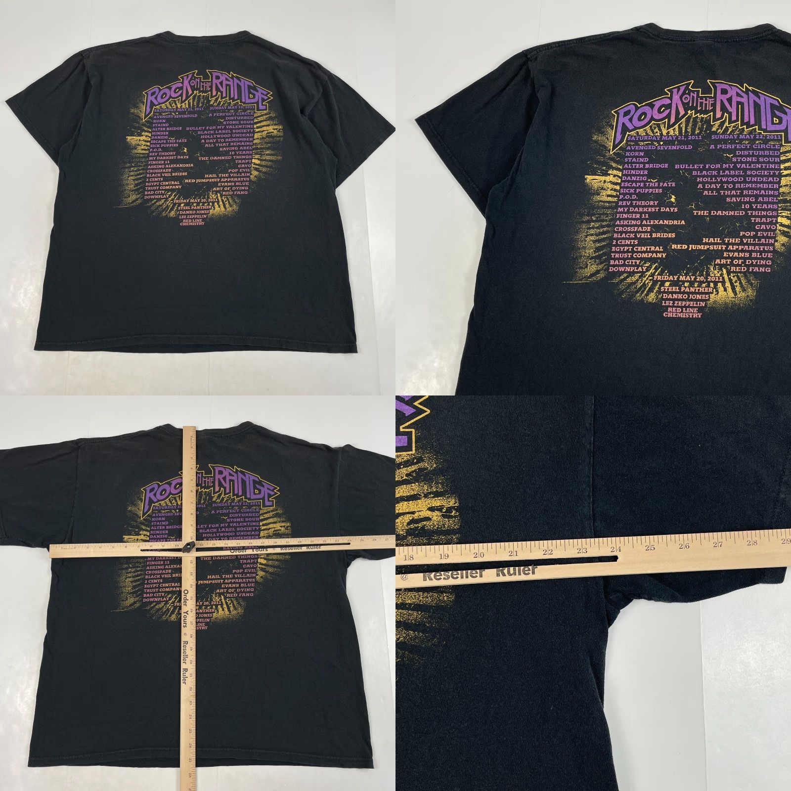 Anvil Rock on the Range Shirt Mens XL Black Band Tour Concert Korn Staind Y2K Rock Grunge T-Shirt Nike? Size US XL / EU 56 / 4 - 8 Thumbnail