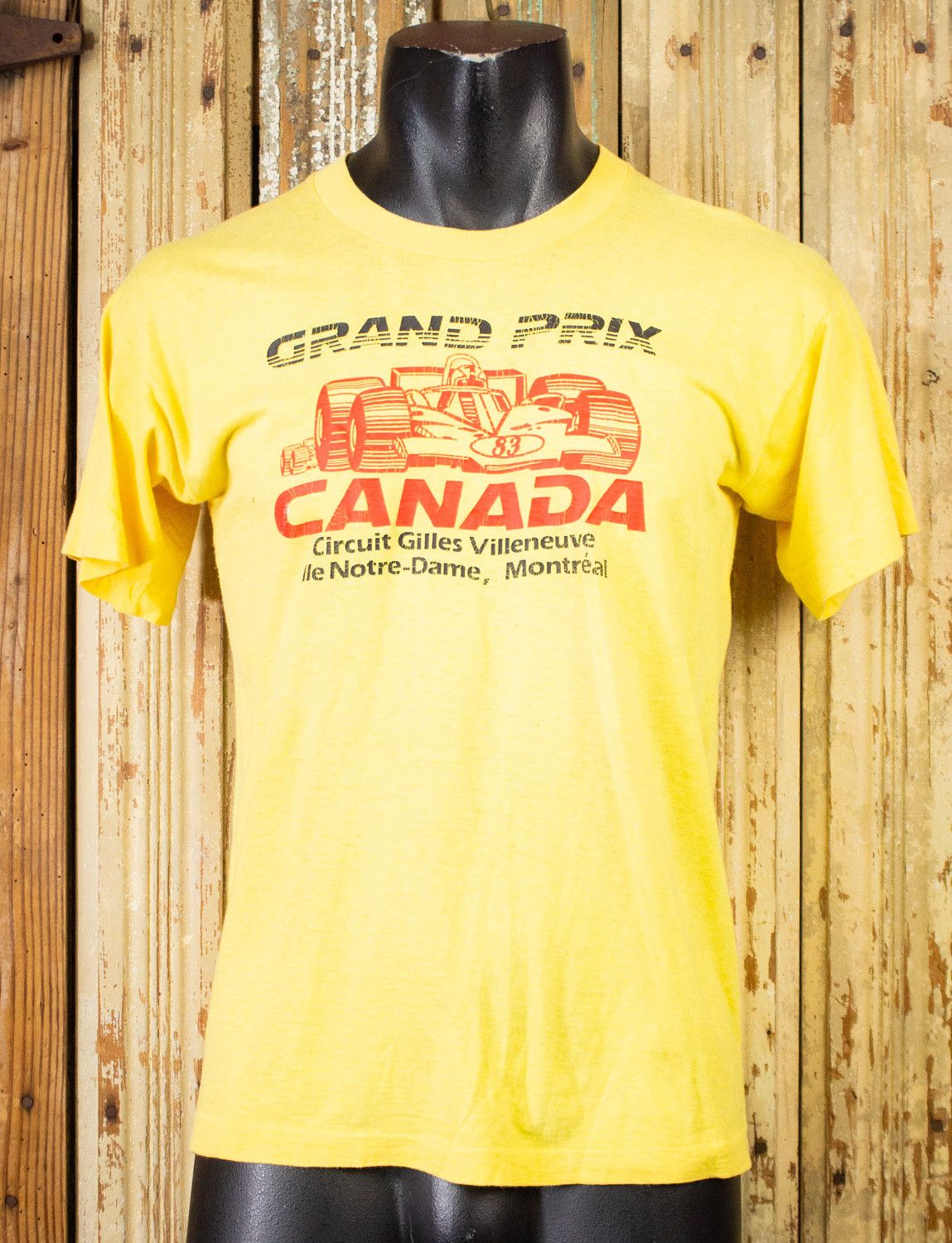 Vintage Canada Grand Prix F1 Racing Graphic T Shirt 80s