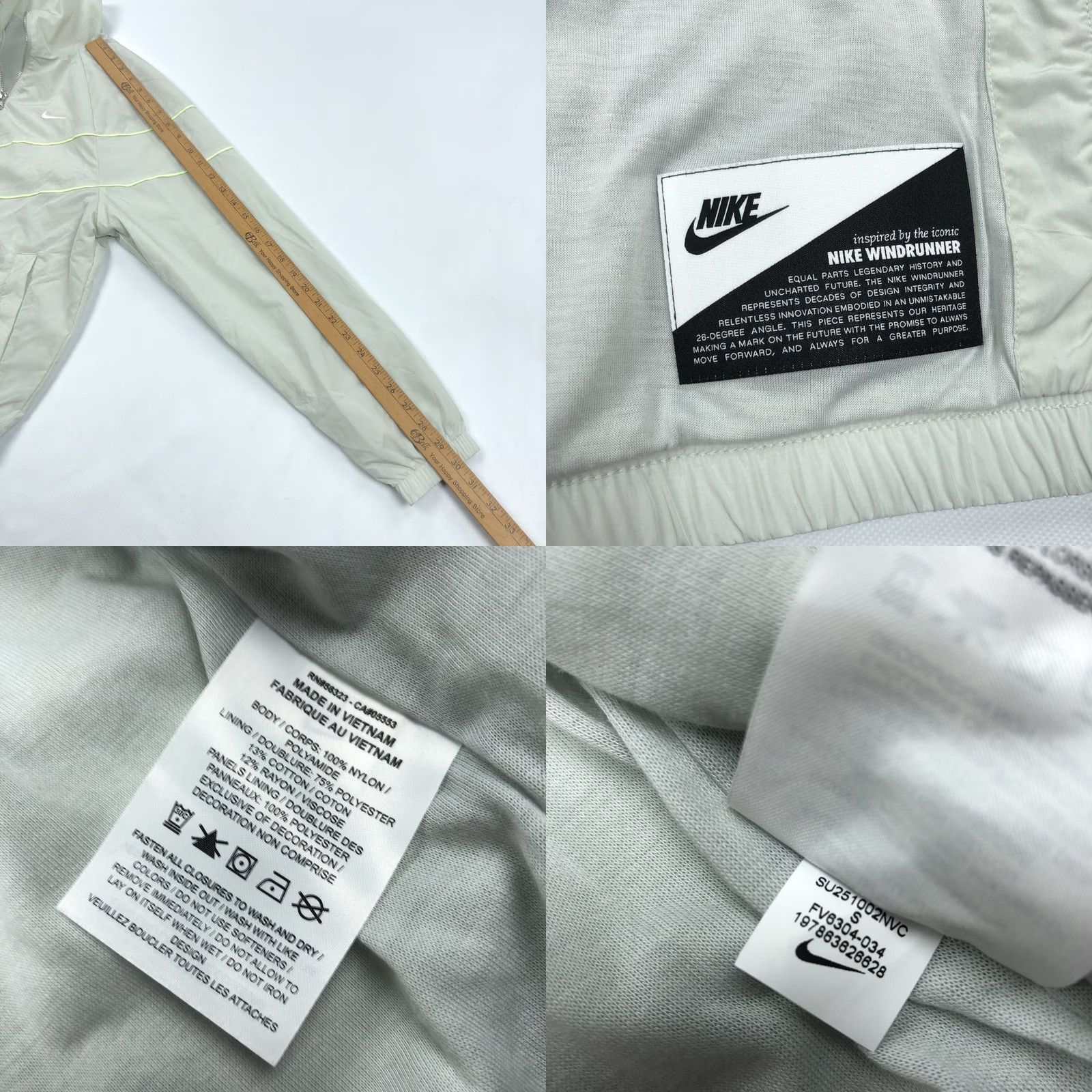 Nike Nike Windrunner Full Zip Jacket Women's S Light Green Running Track Windbreaker Activewear Size S / US 4 / IT 40 - 8 Thumbnail