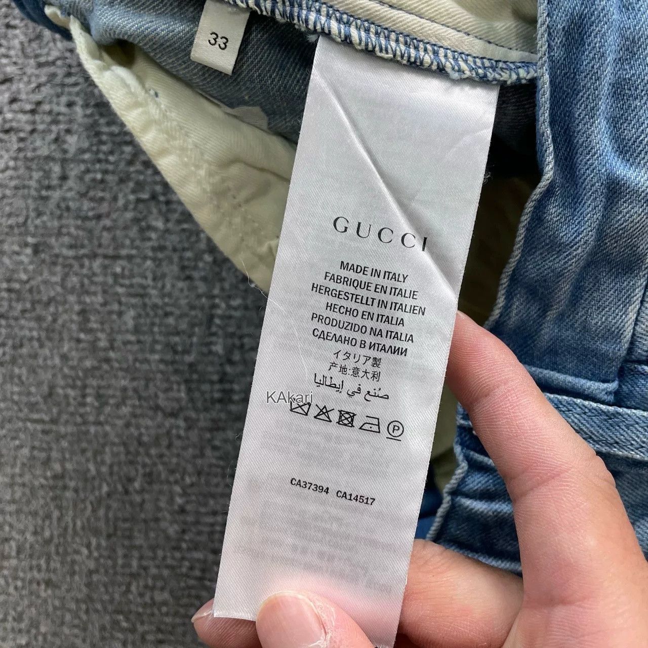 Gucci GUCCI Blue Logo Pants Size US 33 - 3 Thumbnail