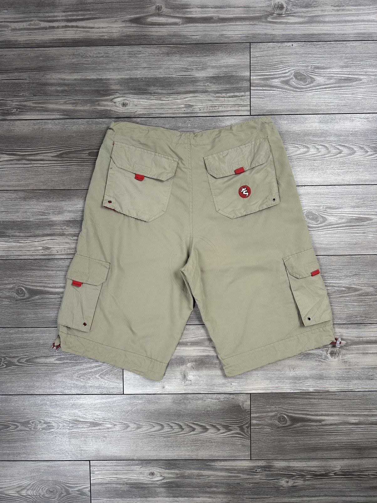 JNCO Crazy Vintage Y2K Snake Eyes Baggy Cargo Shorts Size US 36 / EU 52 - 2 Thumbnail