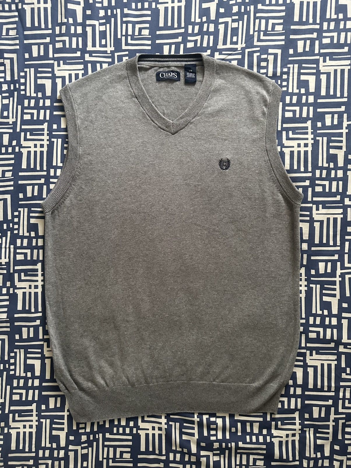 Chaps Ralph Lauren × Vintage Chaps Ralph Lauren Vest Mens Casual Waistcoat Sweater Size US L / EU 52-54 / 3 - 3 Thumbnail