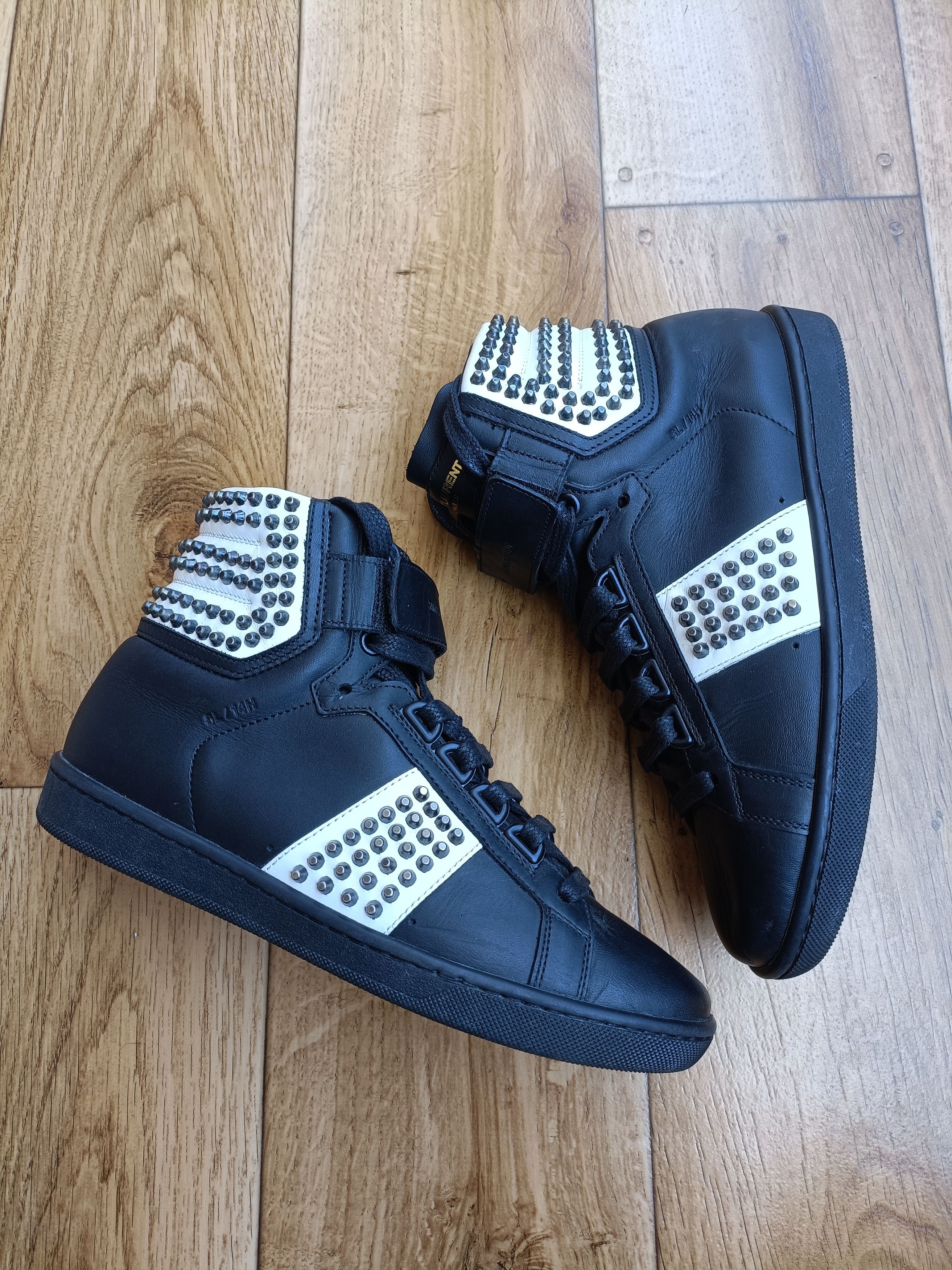 Saint Laurent Paris Saint Laurent High Top Trainers Size US 5 / IT 35 - 7 Thumbnail