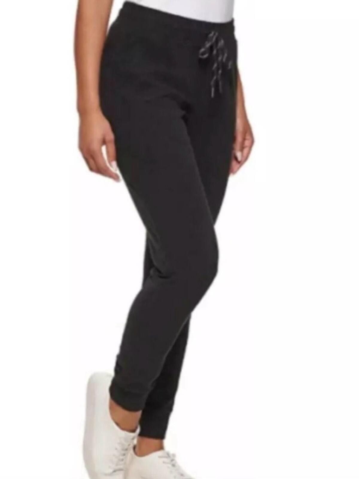 Other Marc New York Black Slim Jogger Leggings with Drawstring Size 28" / US 6 / IT 42 - 9 Thumbnail