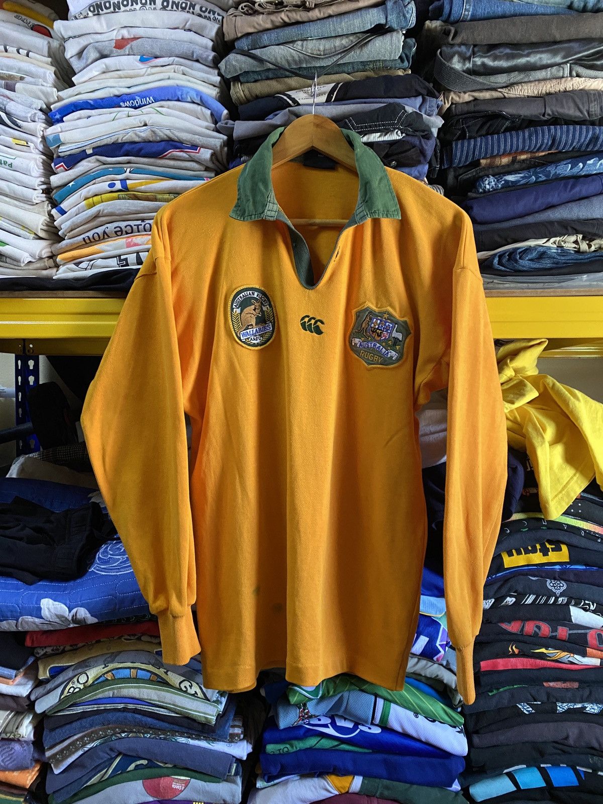 Jerseys Australia | Vintage 1990's All Gold Wallabies Jersey
