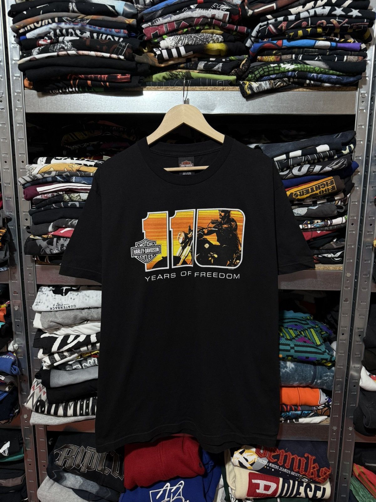 Harley Davidson Vintage 2013 Harley Davidson 110 Years Of Freedom T-Shirt Size US L / EU 52-54 / 3 - 1 Thumbnail