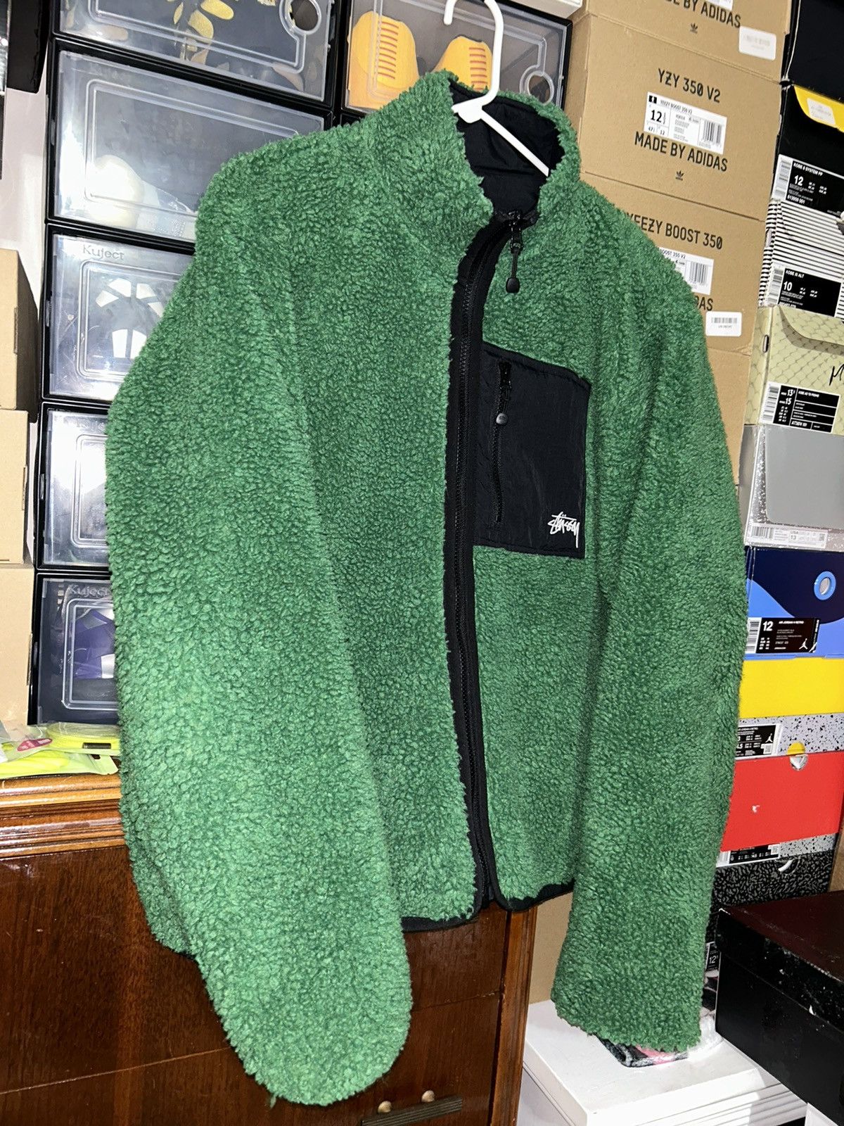Stussy Stüssy Sherpa Reversible Jacket Green SS24 Stussy NEW Size US M / EU 48-50 / 2 - 2 Thumbnail