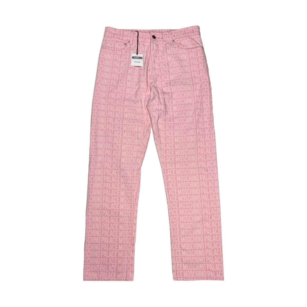 image of Moschino x Palace Fw20 Pink Denim Jeans, Men's (Size 32)