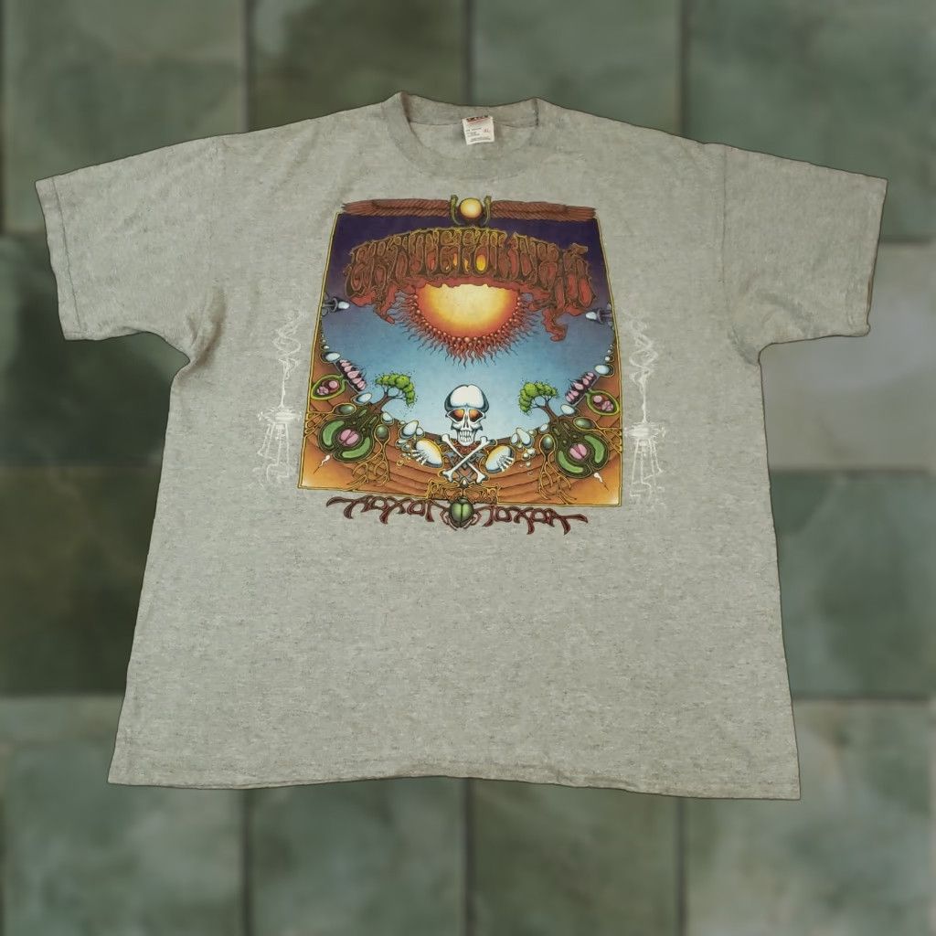 Anvil VINTAGE Grateful Dead Shirt Men's XL Gray Anvil T-Shirt Band Rick Griffin Aoxomoxoa 2001 Shirt Mens XL Gray Band Grateful Dead Size US XL / EU 56 / 4 - 1 Thumbnail