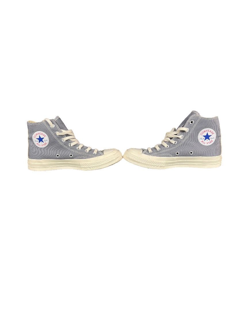 Comme des Garcons CDG PLAY x Converse Chuck Taylor High – Grey – Size 6 Size US 6 / EU 39 - 10 Thumbnail