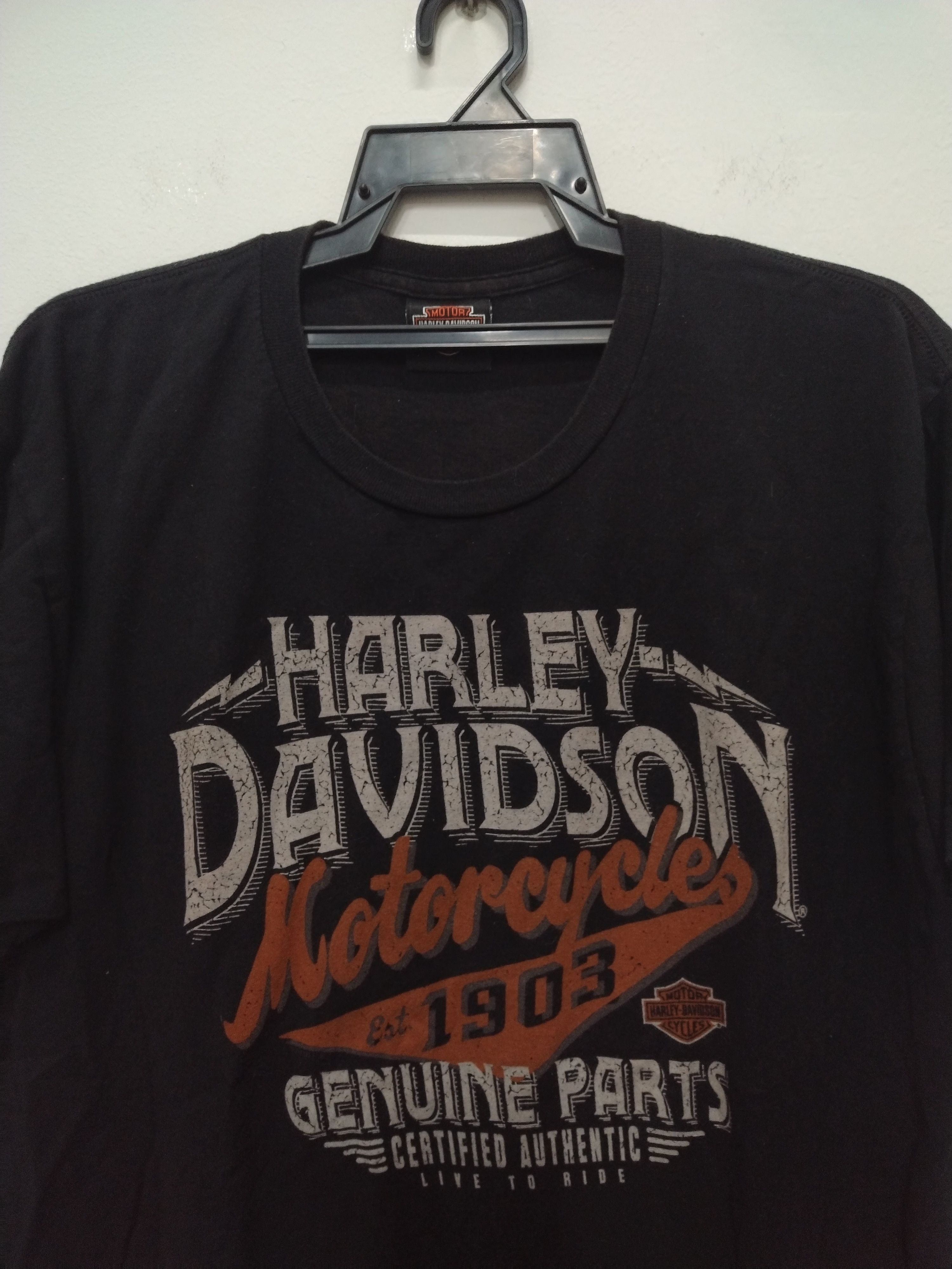 Harley Davidson TRASH DISTRESSED HARLEY DAVIDSON T SHIRT Size US L / EU 52-54 / 3 - 6 Thumbnail