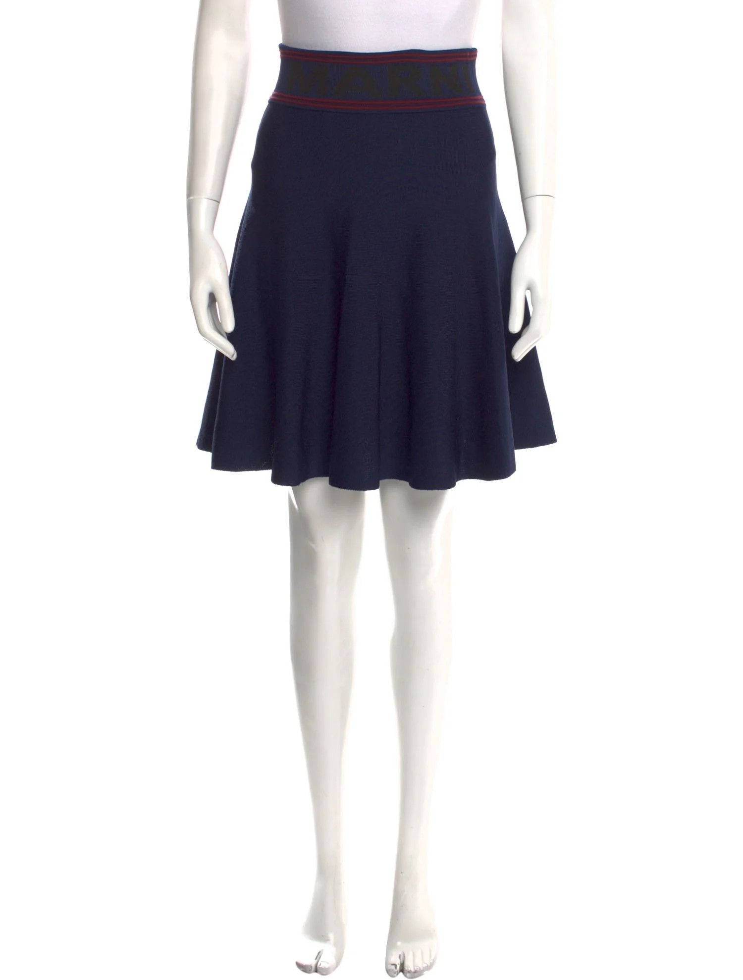 Marni o1w1db10824 Mini Skirt in Navy Size 30" / US 8 / IT 44 - 1 Thumbnail