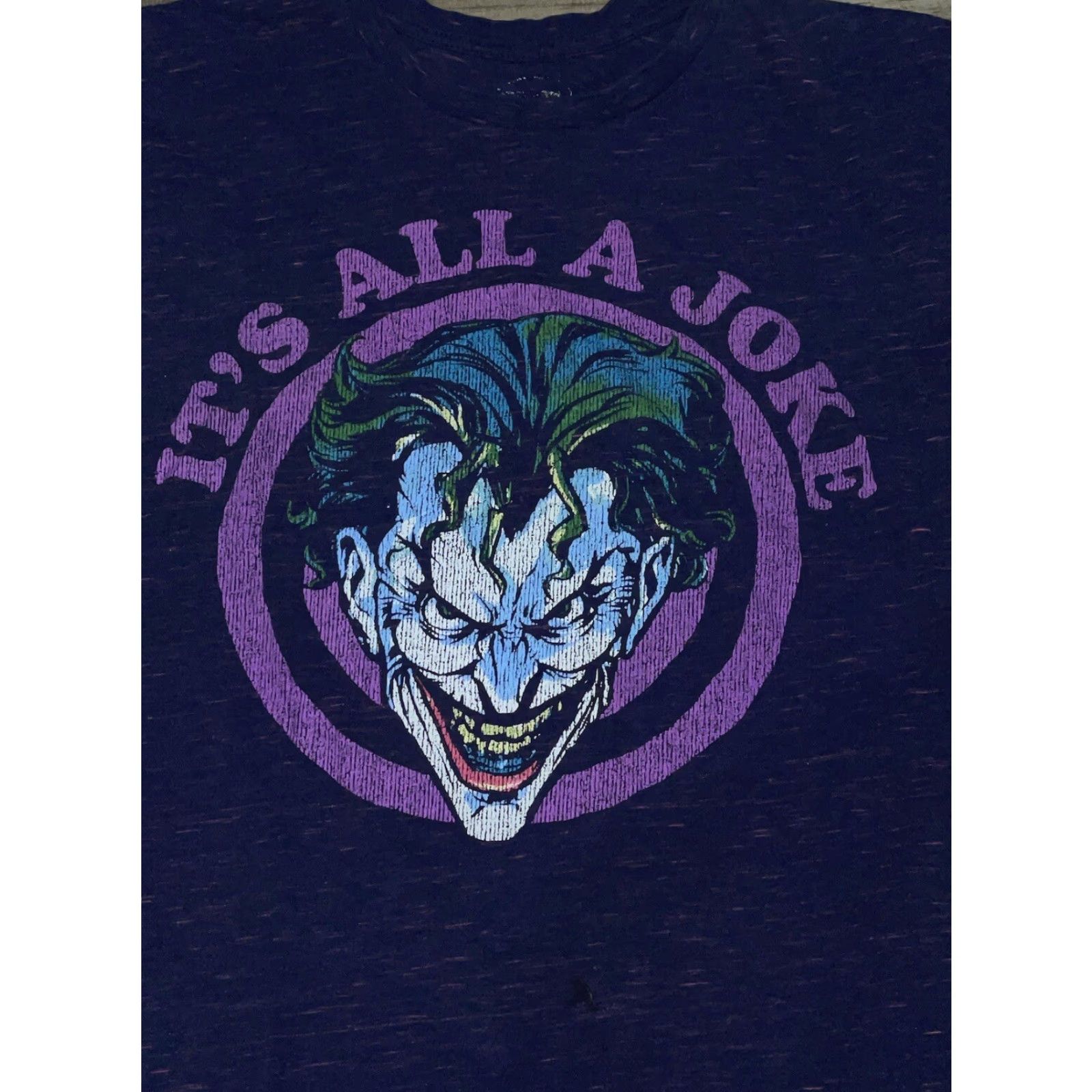 DC Comics VINTAGE DC Comics Joker “it’s all a joke” T-Shirt Purple Large Size US L / EU 52-54 / 3 - 2 Thumbnail