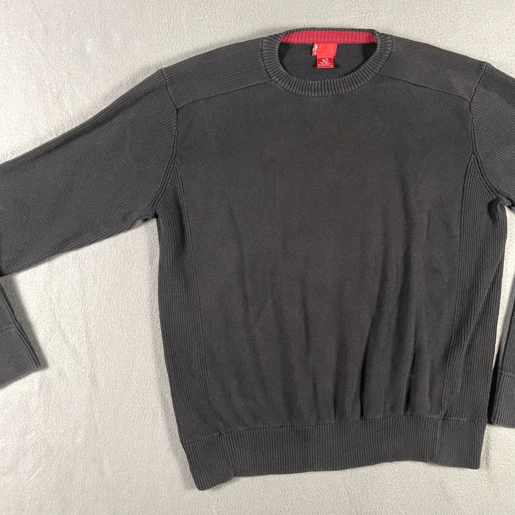 Levi's Levi's Sweater Mens Large Black Crewneck Pullover Knit Cotton Long Sleeve Classic Size US L / EU 52-54 / 3 - 5 Thumbnail
