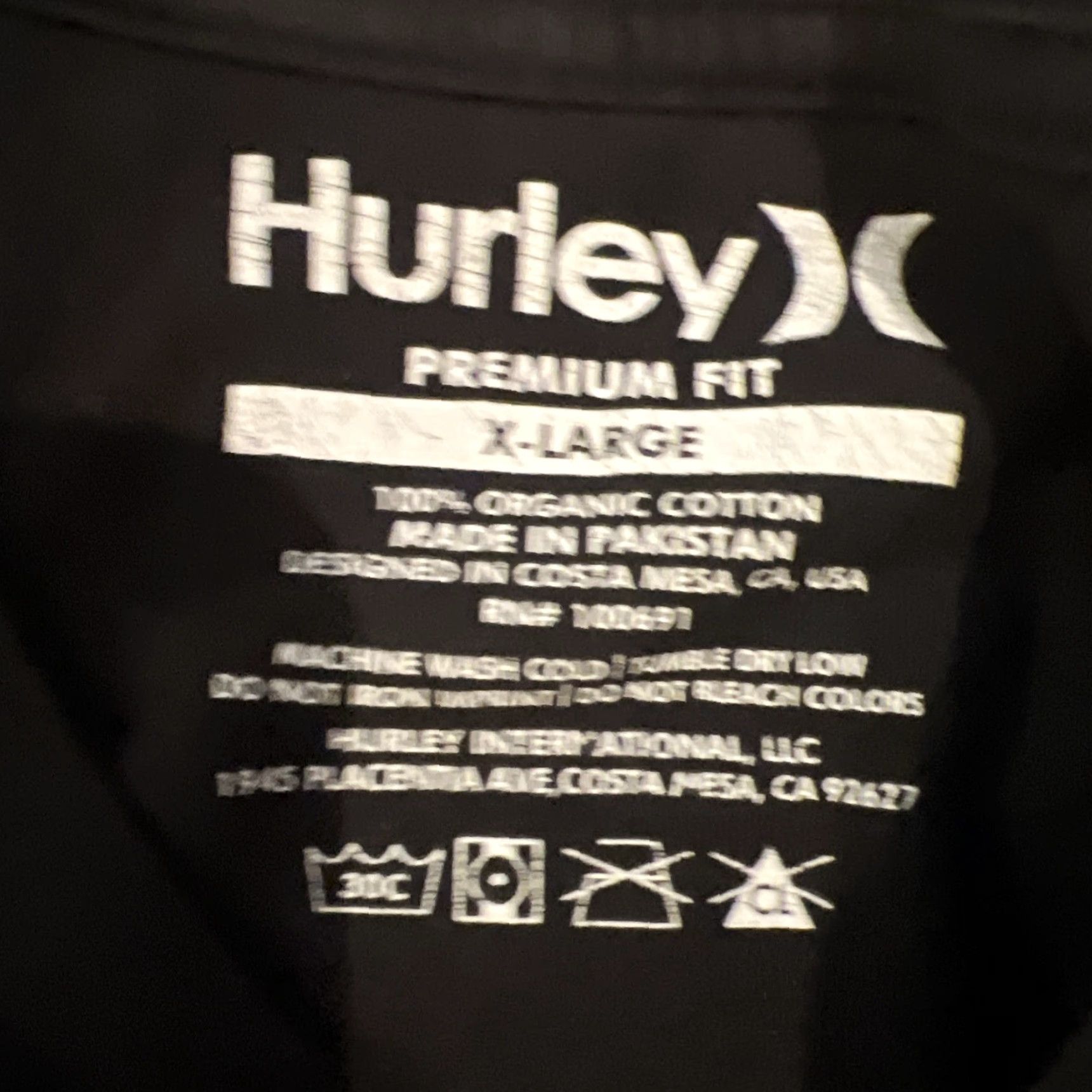 Hurley NWOT Hurley Converse Tee Shirt XL Black Surfer Graphic Print WSL US Open Huntington Beach CA Shirt Mens Size US XL / EU 56 / 4 - 4 Thumbnail