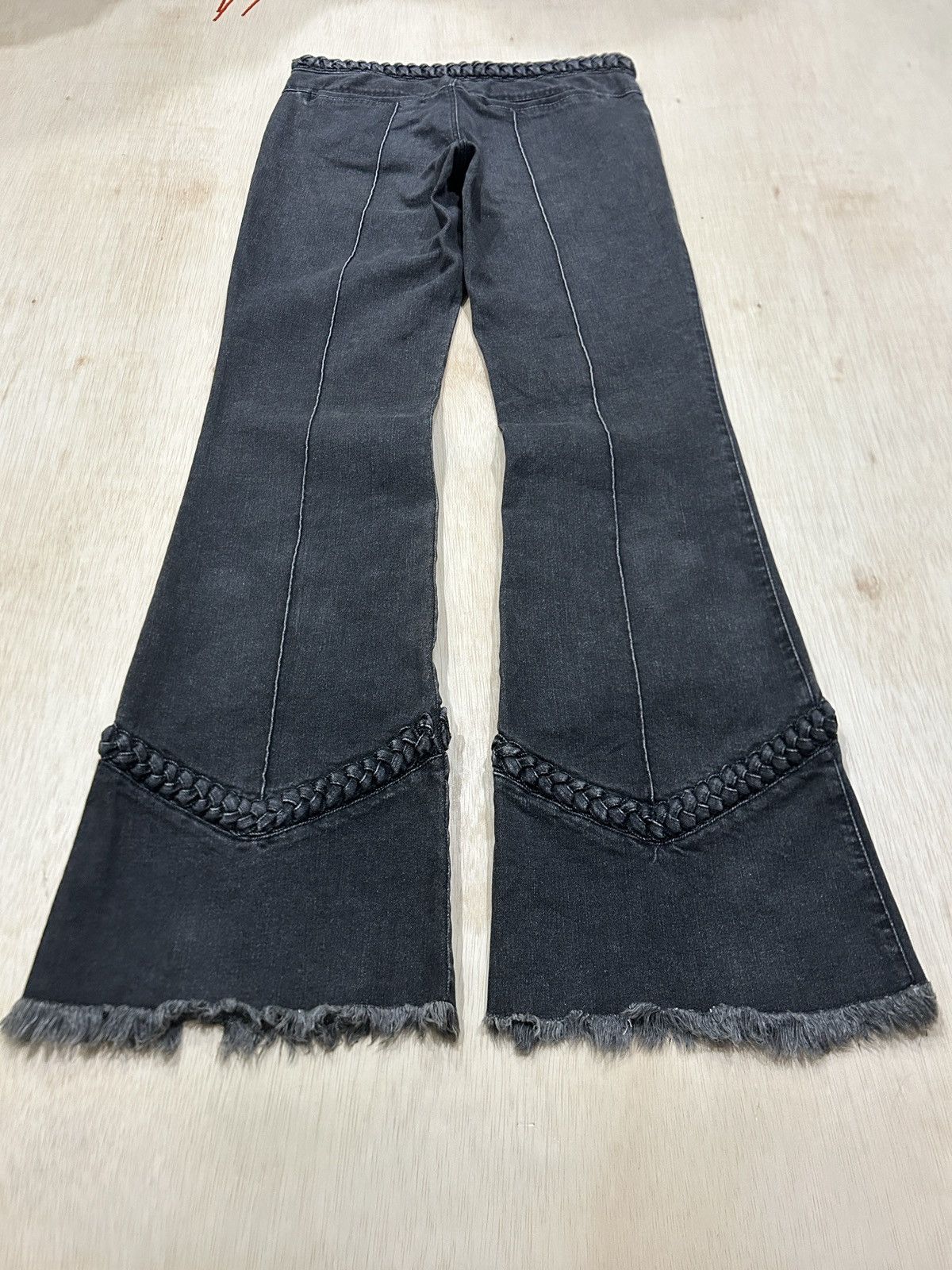 Japanese Brand Vintage Vivayou Flared Anarchy Bondage Jeans Size US 29 - 7 Thumbnail