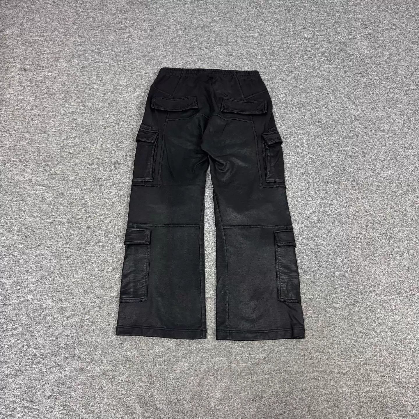 Balenciaga Balenciaga Black Workwear Multi-Pkt Leather Wide-leg XS 99N Size US 28 / EU 44 - 2 Thumbnail