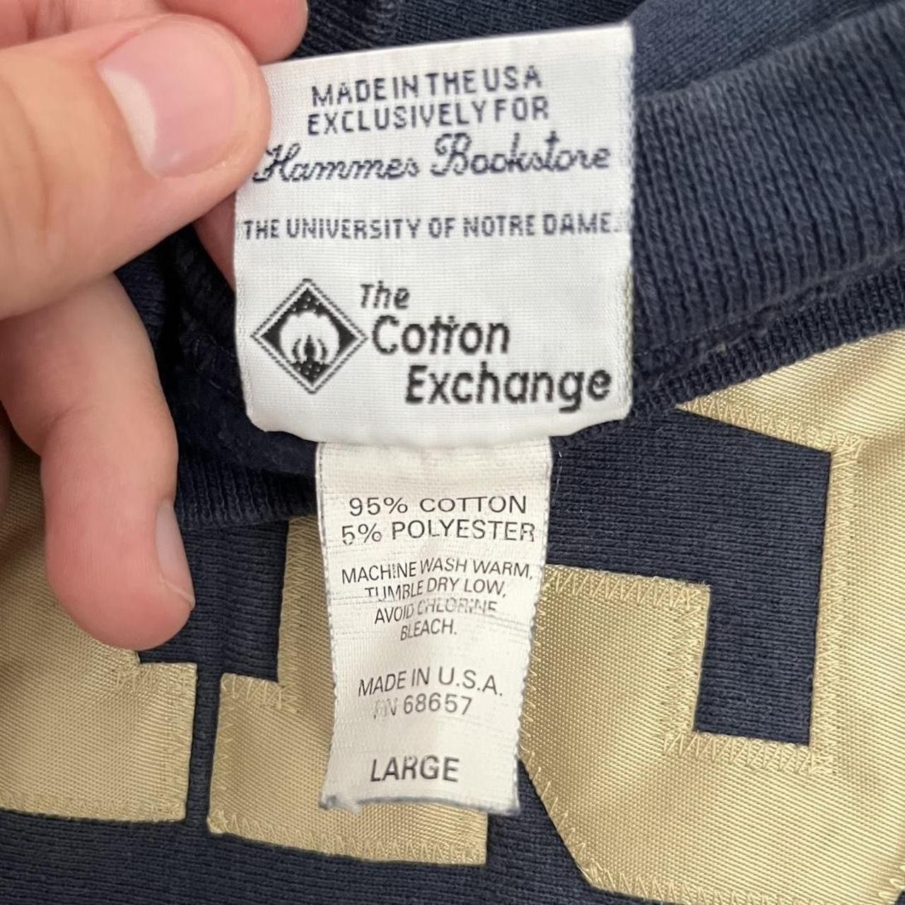 Vintage RARE Notre Dame Made in the USA Reverse Weave Crewneck 1980s Size US L / EU 52-54 / 3 - 4 Thumbnail
