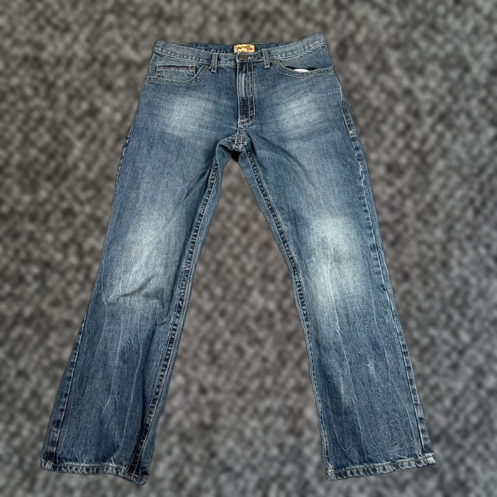 Wrangler VINTAGE Wrangler 20X Jeans 36x32 Blue Denim Bootcut USA Mens 90s Cowboy Southwestern Regular Size US 36 / EU 52 - 1 Thumbnail