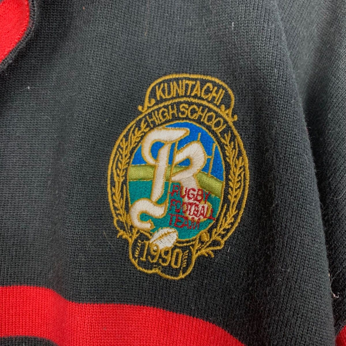 Vintage SUZUKI Sports Polo Rugby Shirt Kunitachi #1903-C83 Size US L / EU 52-54 / 3 - 12 Thumbnail