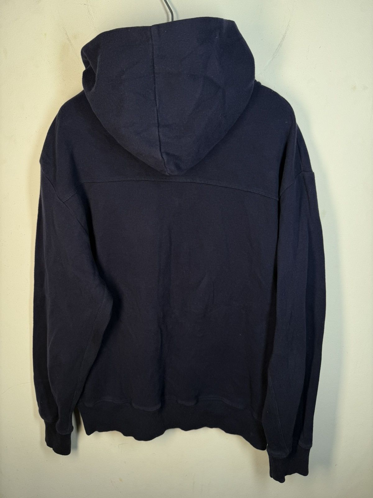 Yves Saint Laurent Navy YSL Hoodie Sweatshirt Sweater Quarter Zip Vintage 90s Size US L / EU 52-54 / 3 - 7 Thumbnail