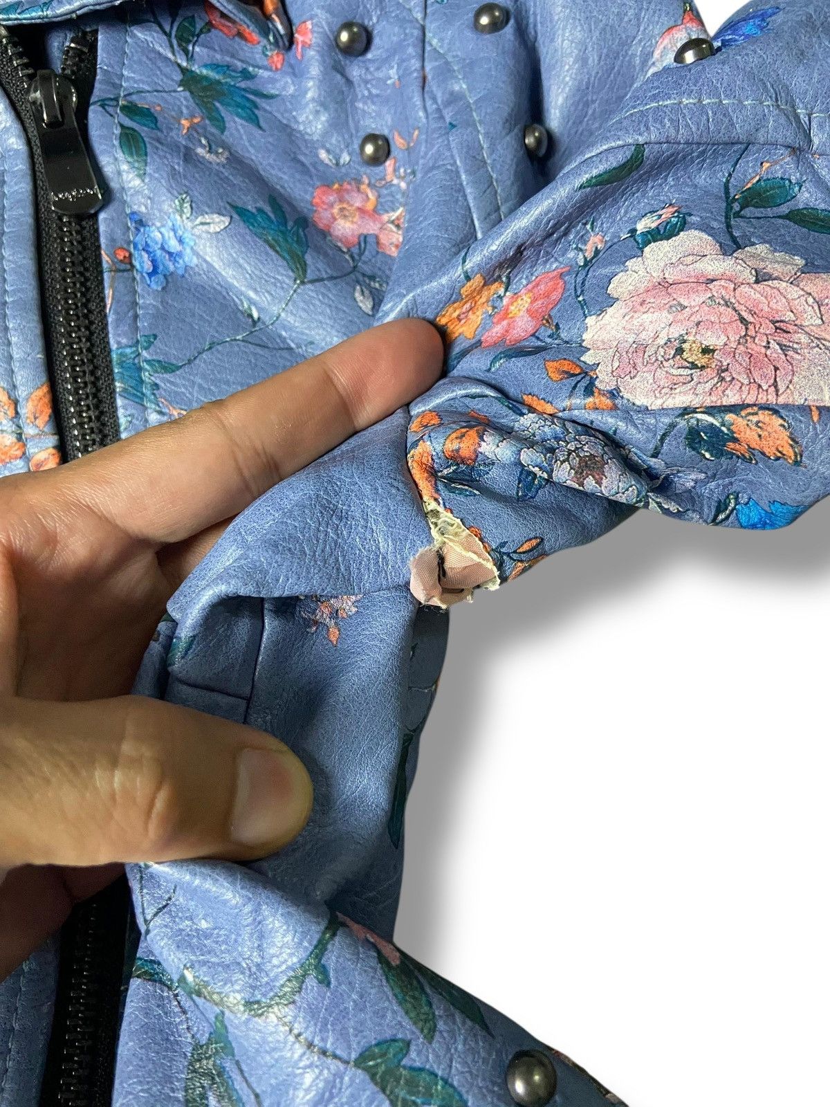 Desigual DESIGUAL Nassau Faux Leather Crop Jacket (144) Size US XXS / EU 40 - 8 Thumbnail