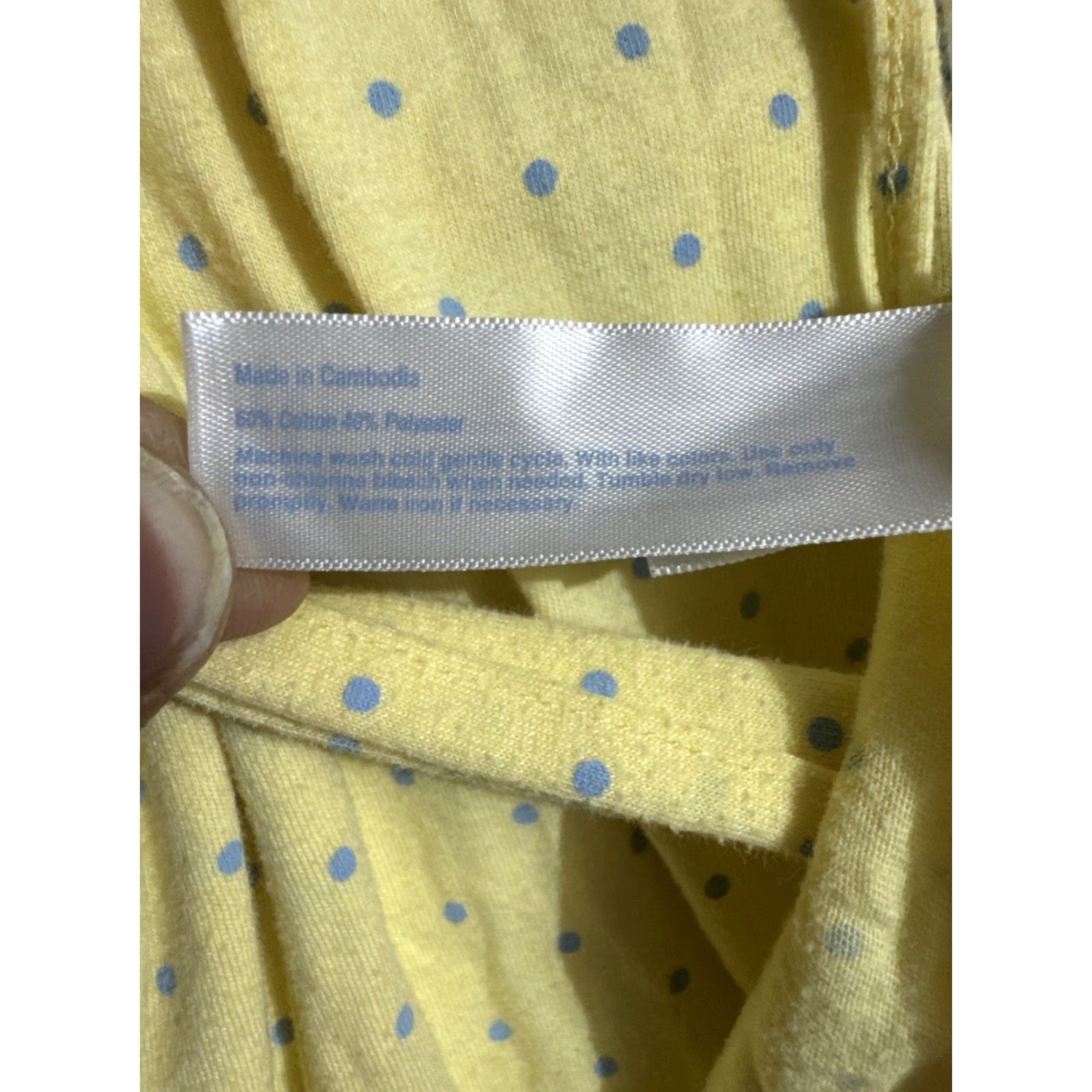 Vintage Celestial Dreams Robe Womens L Cottagecore Lightweight Romantic Polka Dots Blue Kimono Style 60% Cotton 40% Polyester Girls? Size ONE SIZE - 6 Thumbnail