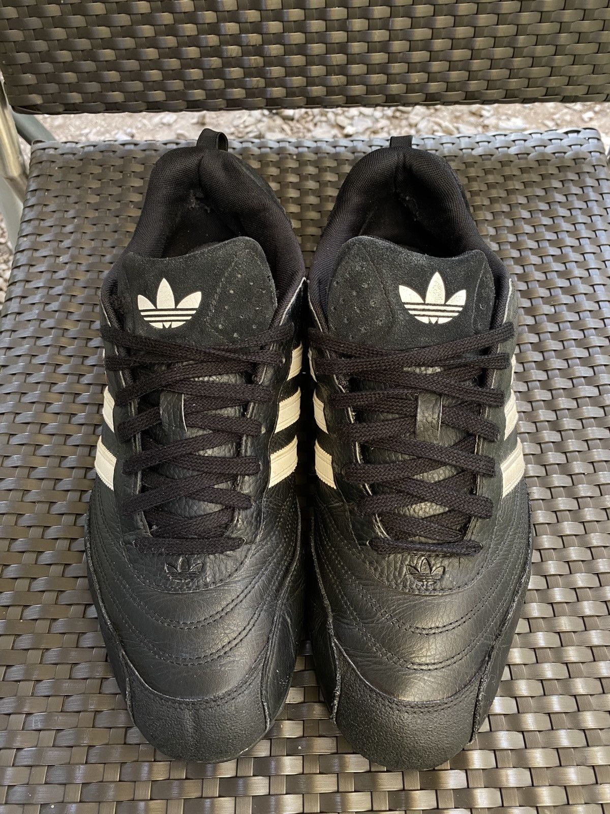 Adidas Adidas Goodyear Leather Sneakers Y2K Taekwondo Size US 11.5 / EU 44-45 - 2 Thumbnail