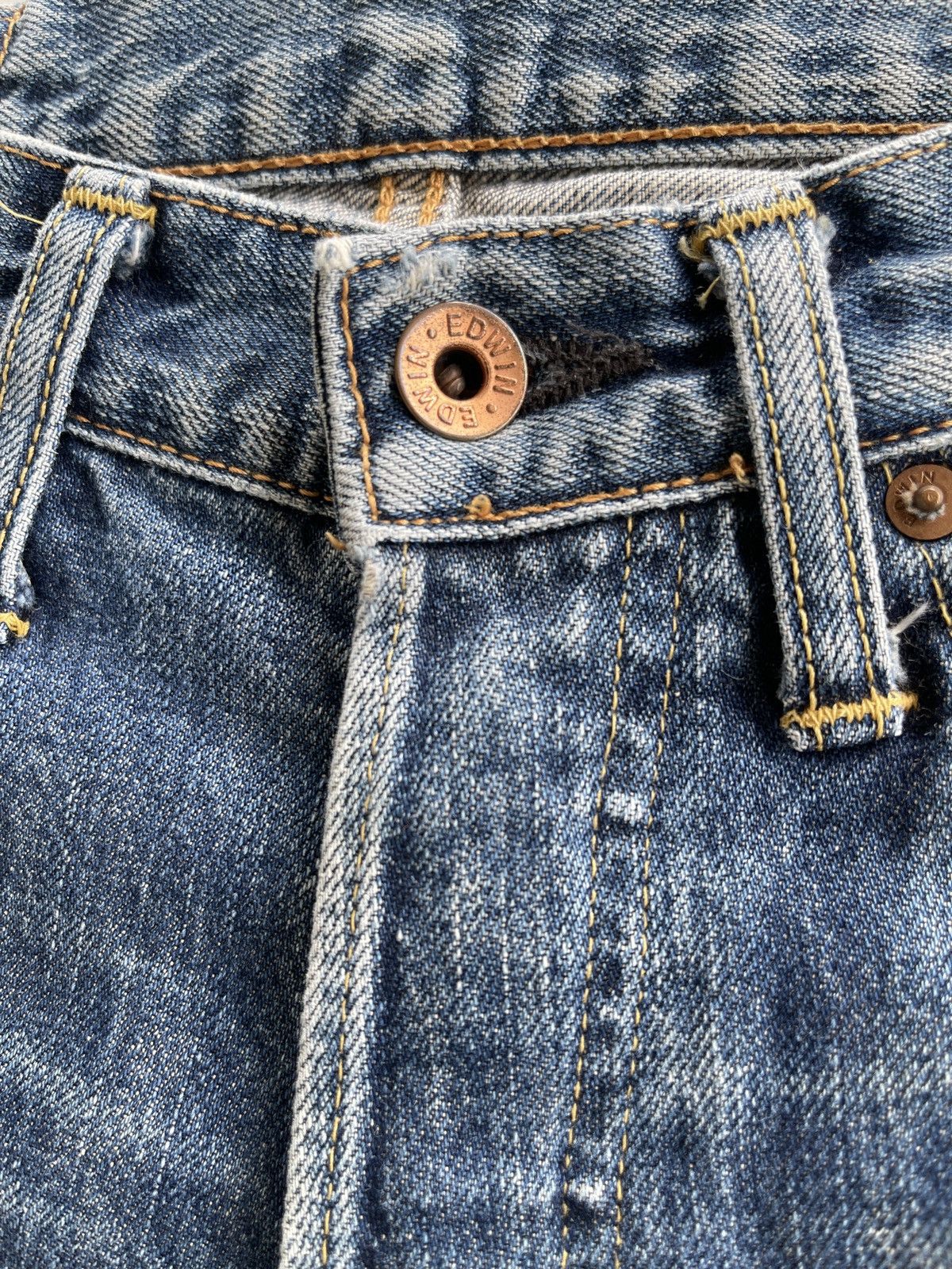 Vintage Vintage Edwin 505x Distressed Selvedge Denim Size US 28 / EU 44 - 10 Thumbnail