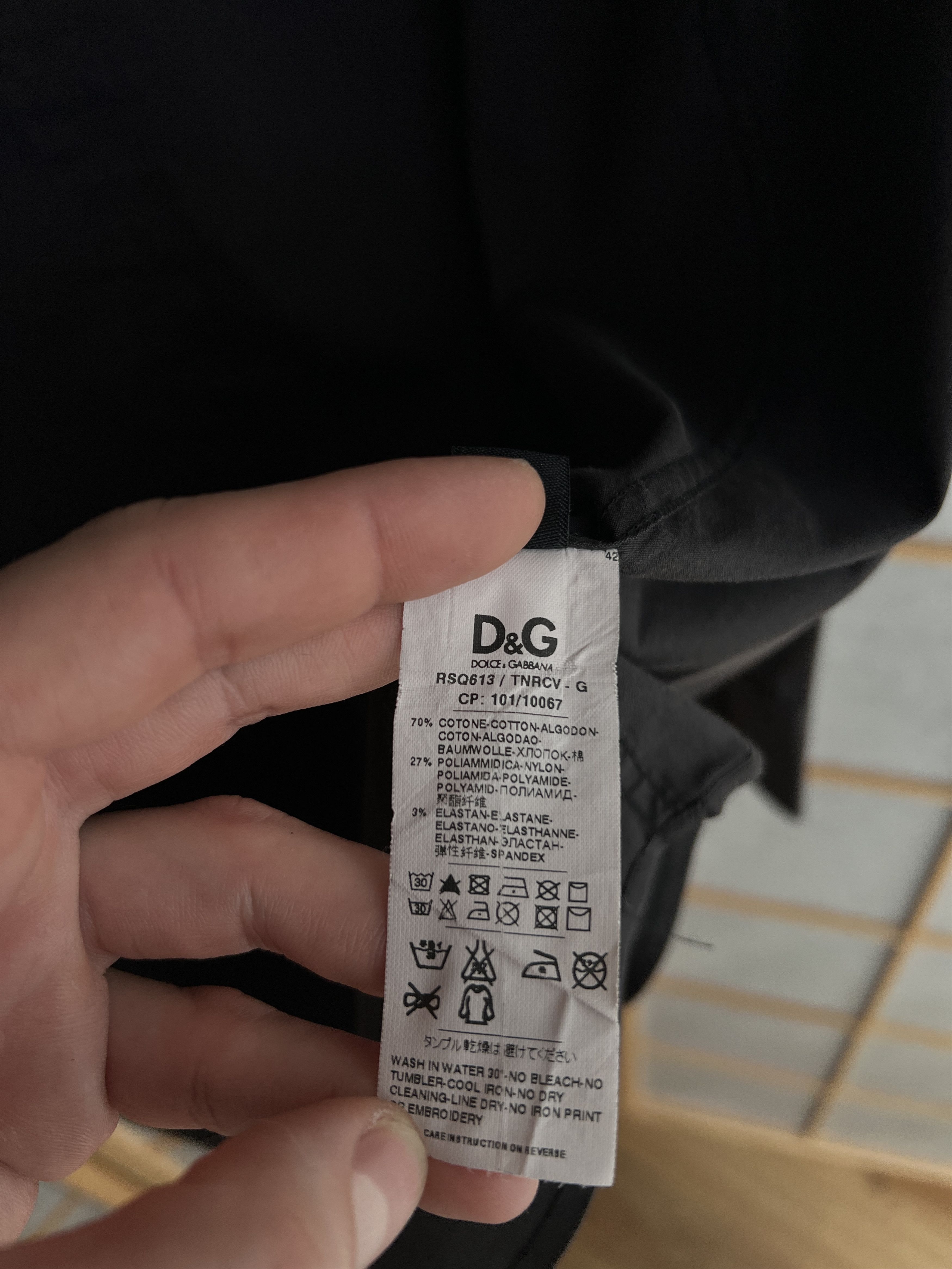 Dolce & Gabbana RARE ! 2000s Dolce & Gabbana vintage nylon elastane shirt Size US L / EU 52-54 / 3 - 16 Thumbnail