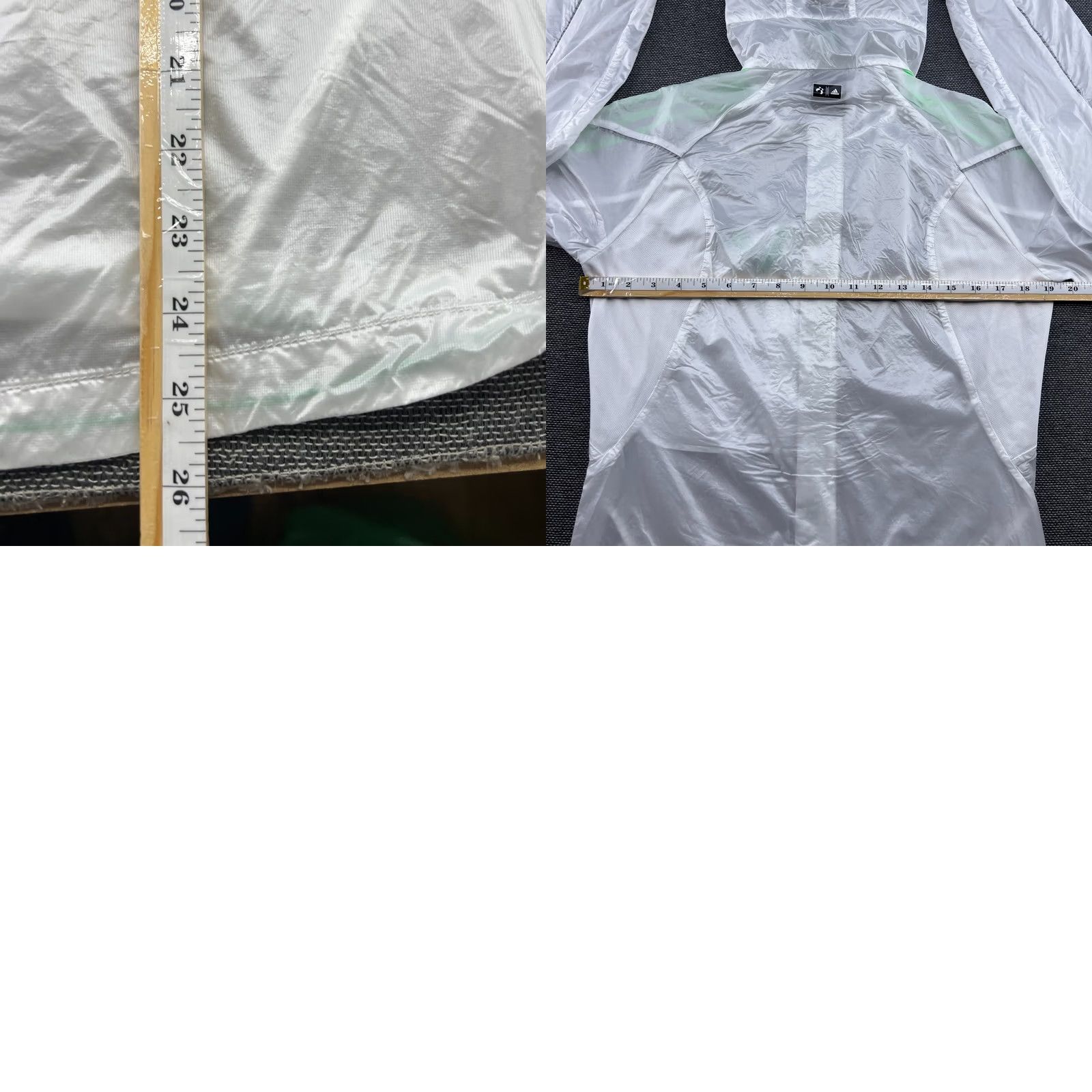 Adidas Adidas Terrex Windbeaker Jacket Small White Clear Running Lightweight Packable Size US S / EU 44-46 / 1 - 9 Thumbnail