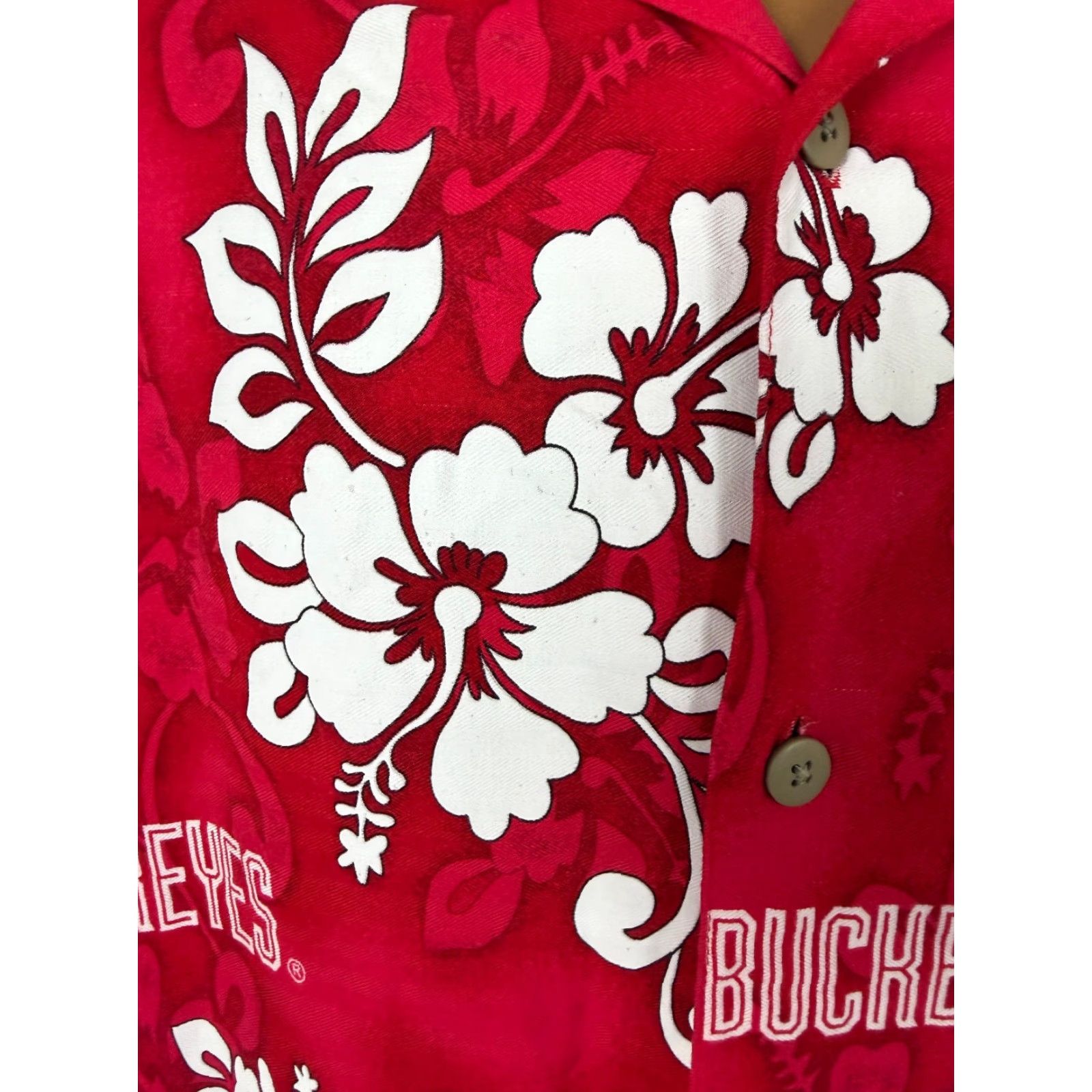 Vintage Spike Sports Shirt Men XL Ohio State Buckeyes Hawaiian Brutus College Football Size US XL / EU 56 / 4 - 3 Thumbnail