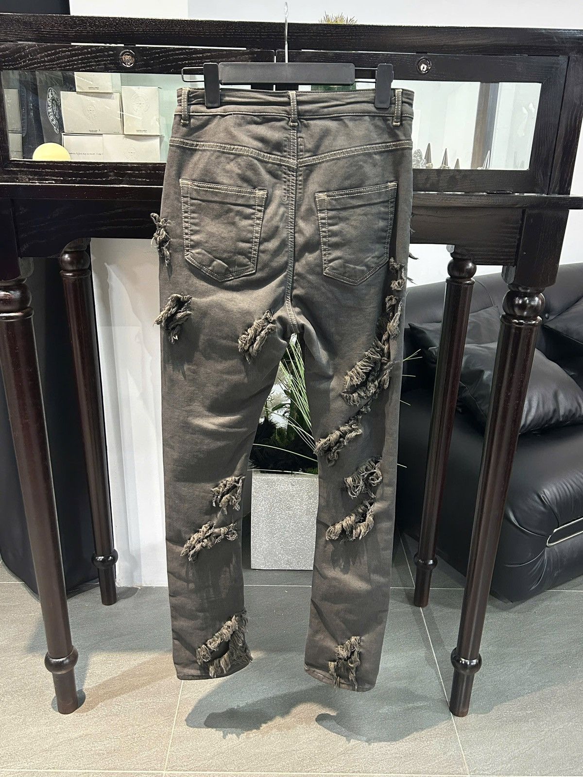 Rick Owens Drkshdw Rick Owens Drkshdw Detroit Cut Jeans Size US 30 / EU 46 - 2 Thumbnail