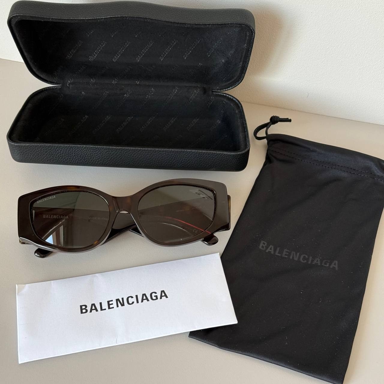 Balenciaga Balenciaga BB0258S Women’s Sunglasses Tortoiseshell Green Size ONE SIZE - 4 Thumbnail