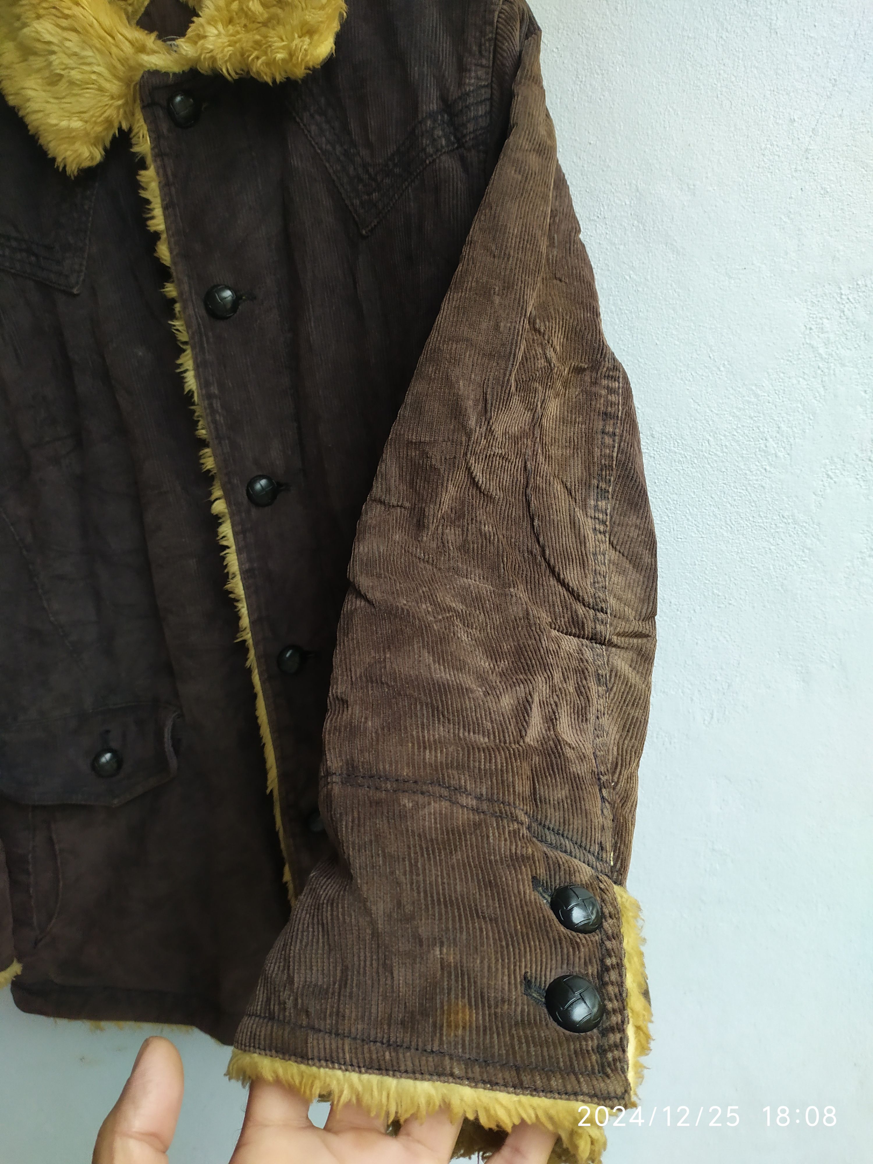If Six Was Nine × Japanese Brand × Le Grande Bleu (L.G.B.) Japanese Brand Curduroy Fur Faded Jacket Size US M / EU 48-50 / 2 - 6 Thumbnail