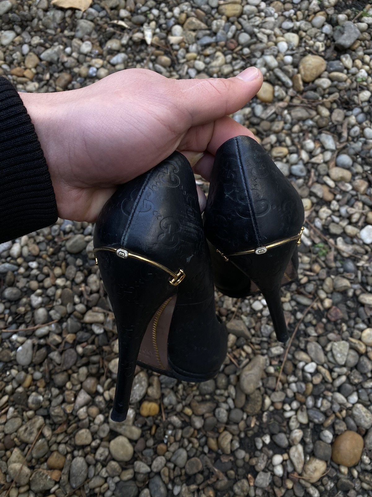 Gucci × Tom Ford × Vintage Gucci by Tom Ford Monogram Heels Size US 8 / IT 38 - 3 Thumbnail
