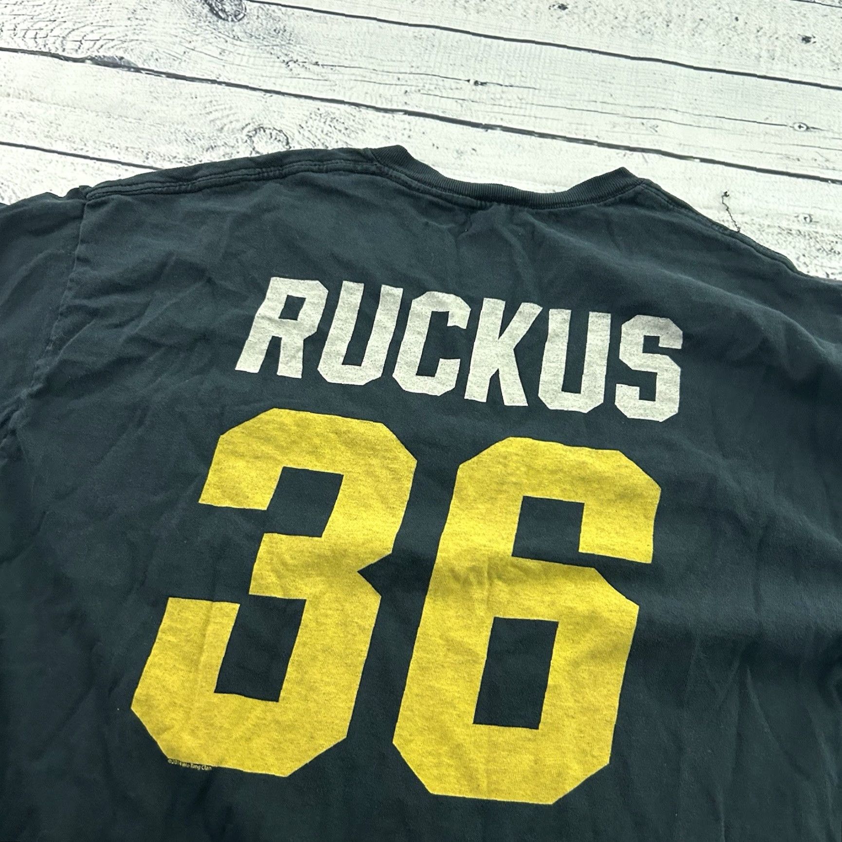 Vintage Wu Tang #36 Ruckus Short Sleeve T Shirt Mens Large Black Size US L / EU 52-54 / 3 - 6 Thumbnail