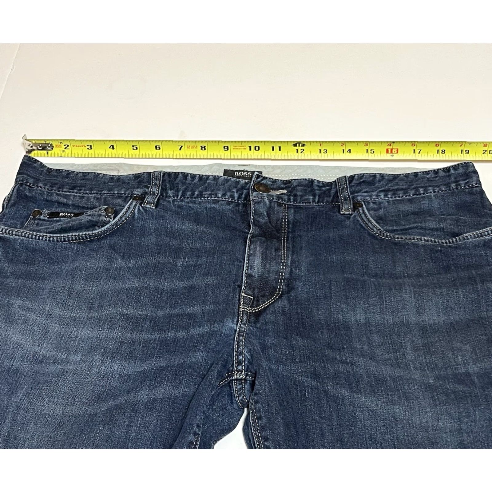 Hugo Boss Hugo Boss Maine Regular Fit Jeans Mens 38 Blue Denim Stretch Size US 38 / EU 54 - 3 Thumbnail