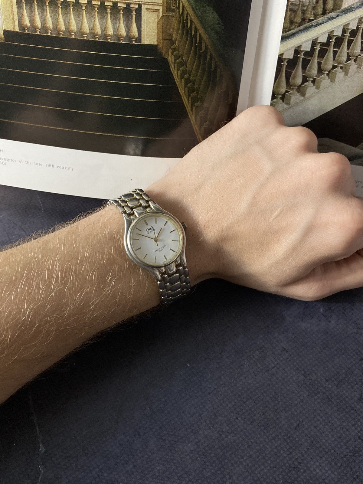 Japanese Brand Vintage Q&Q Quartz Watch Water Resist 30M Size ONE SIZE - 9 Thumbnail